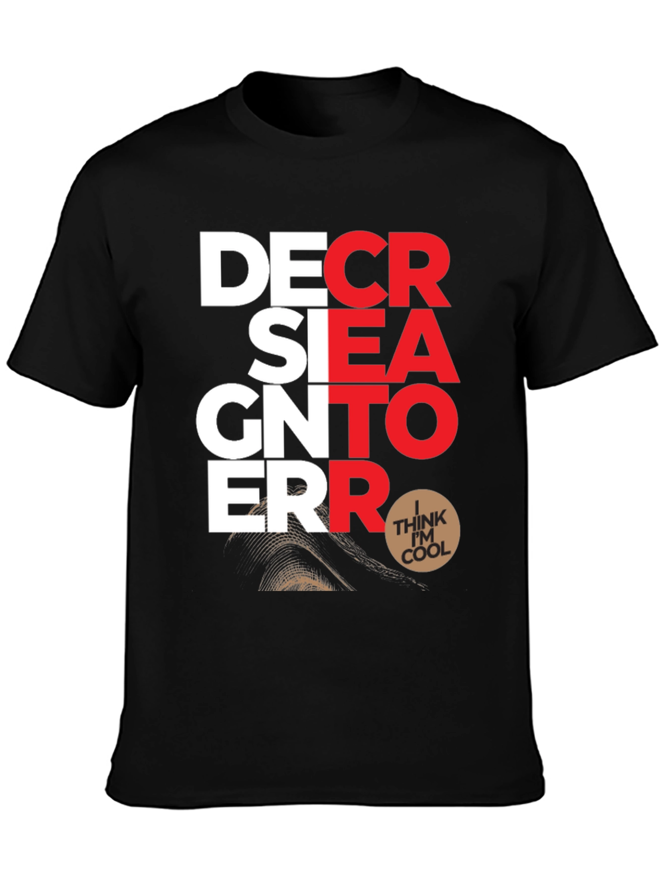 Designer Error Graphic Print T-Shirt