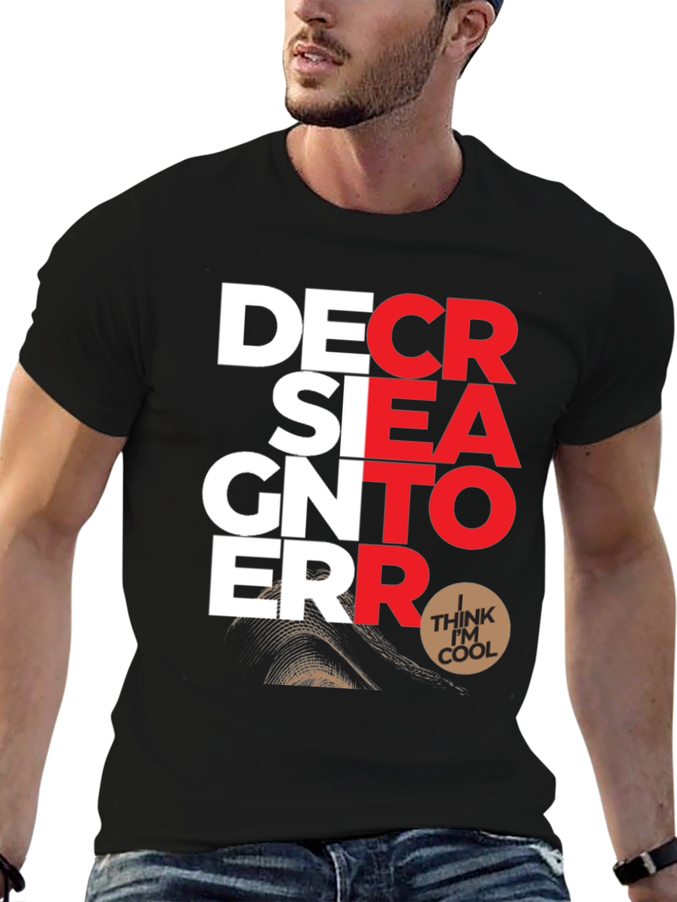 Designer Error Graphic Print T-Shirt