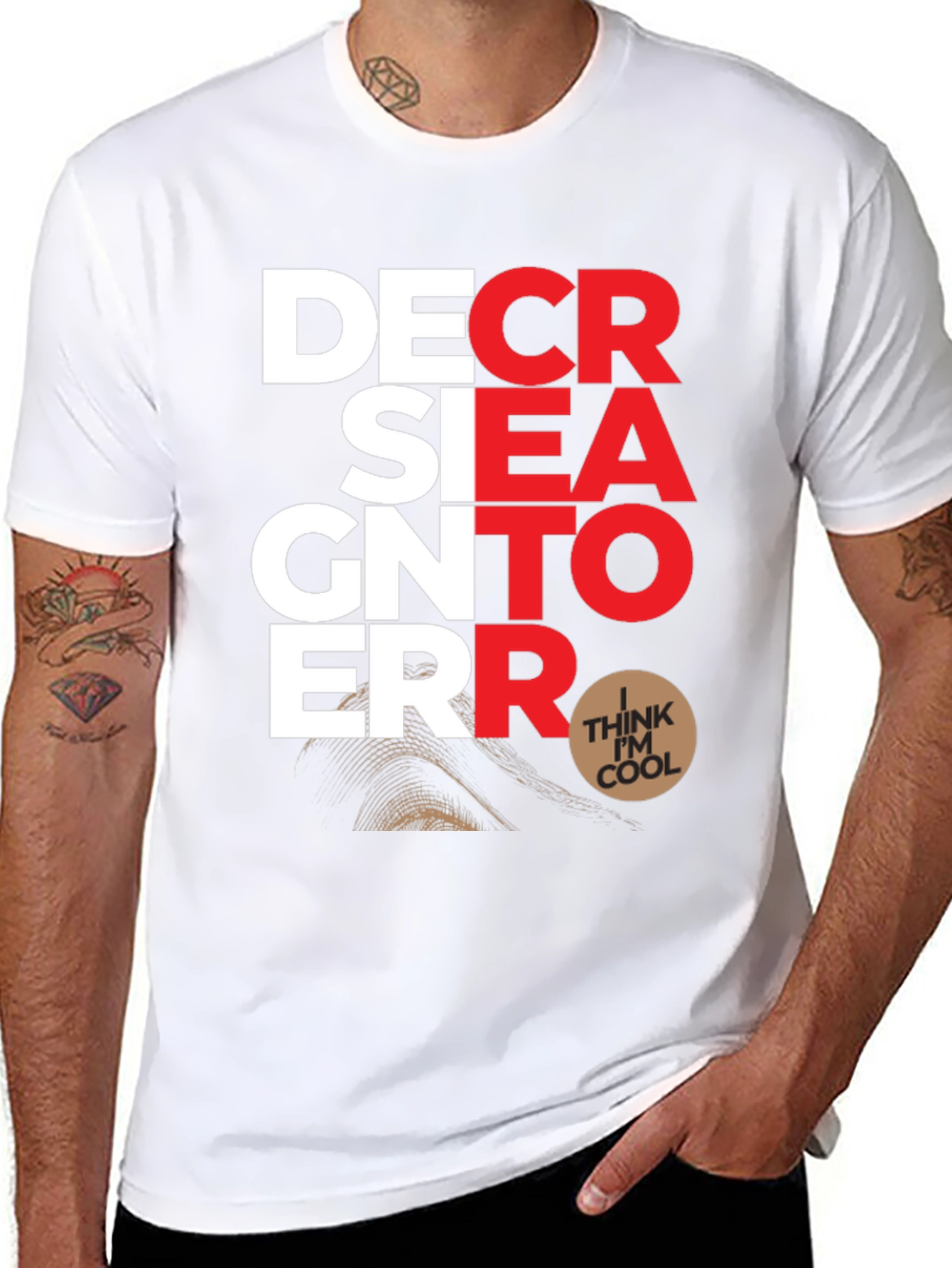 Designer Error Graphic Print T-Shirt