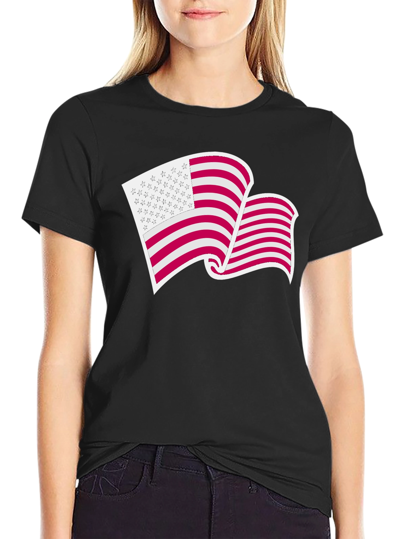 USA Flag Graphic T-Shirt - Patriotic Pride