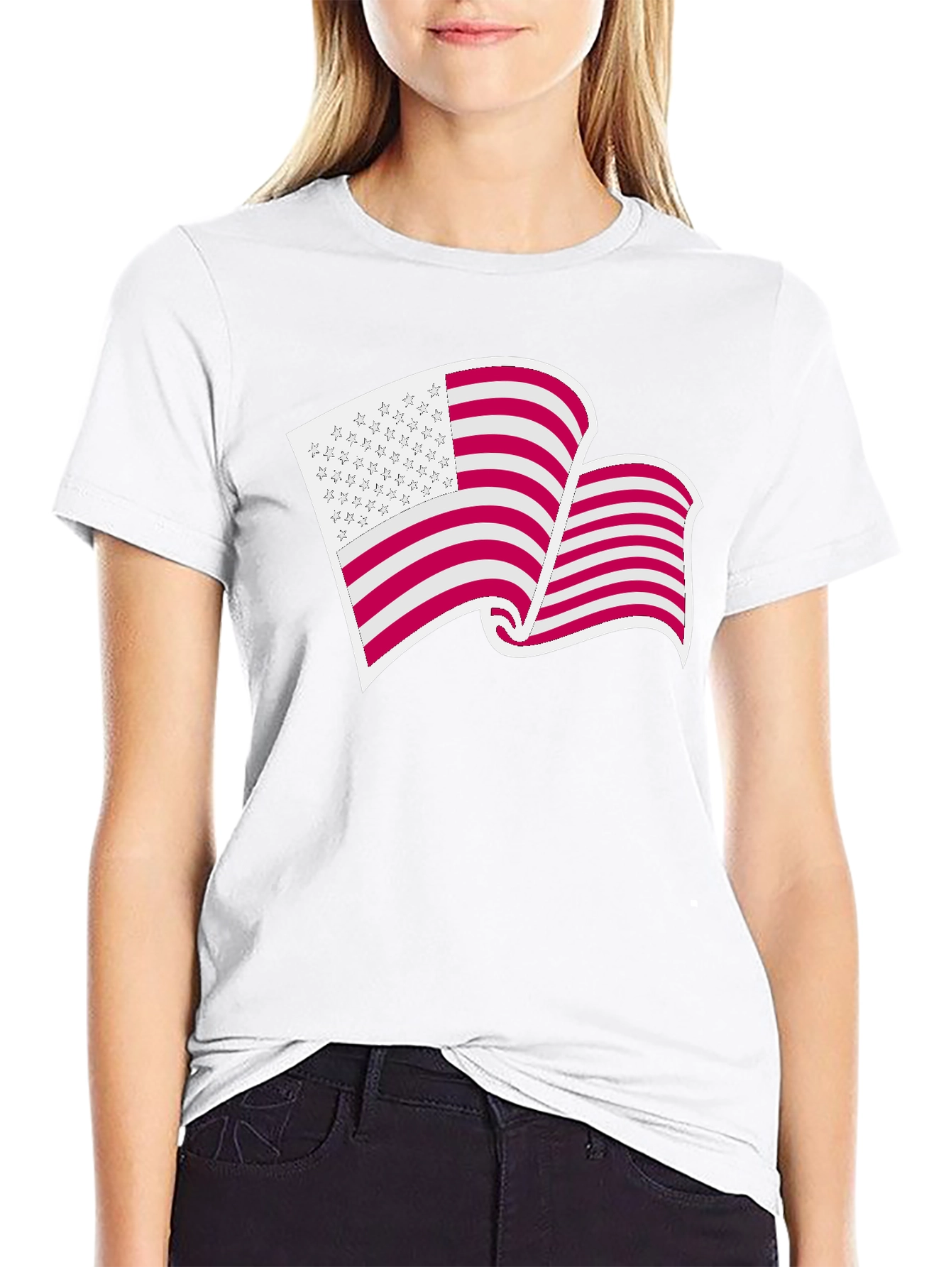 USA Flag Graphic T-Shirt - Patriotic Pride