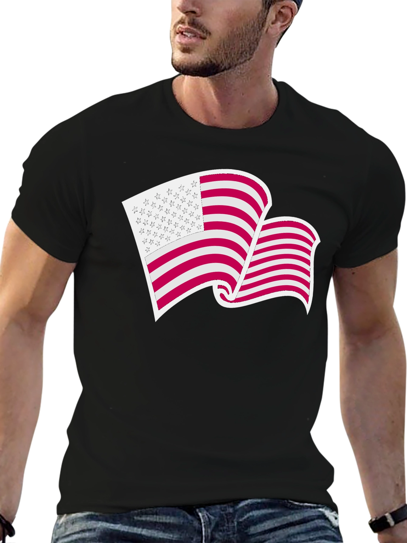 USA Flag Graphic T-Shirt - Patriotic Pride