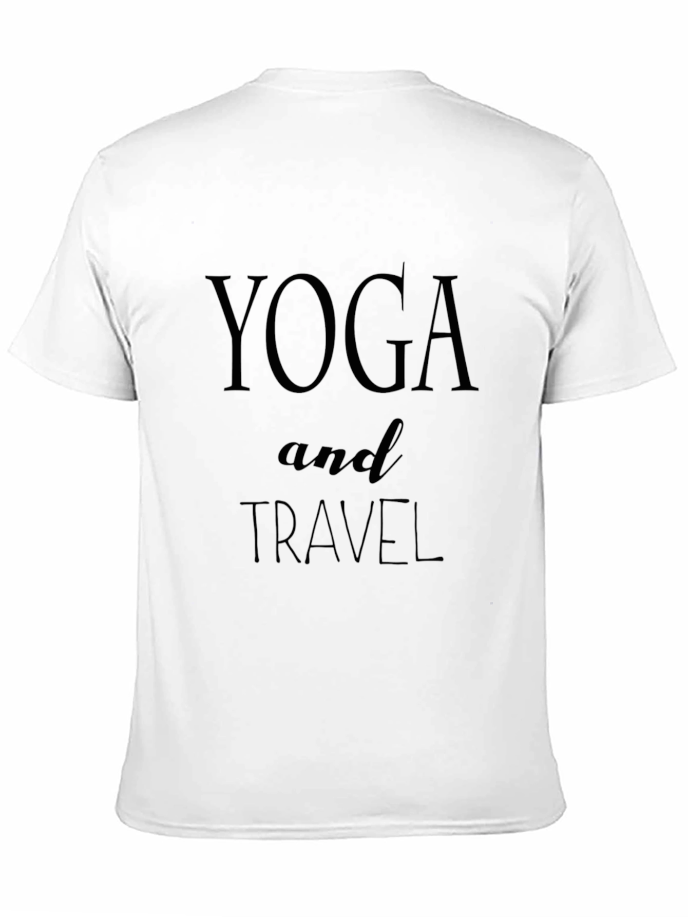 Yoga and Travel Graphic Tee - Unisex Black T-Shirt