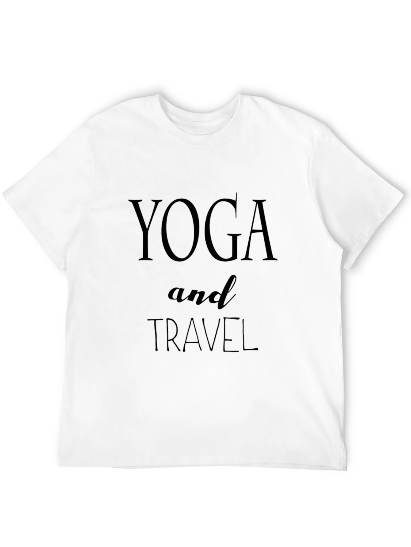Yoga and Travel Graphic Tee - Unisex Black T-Shirt