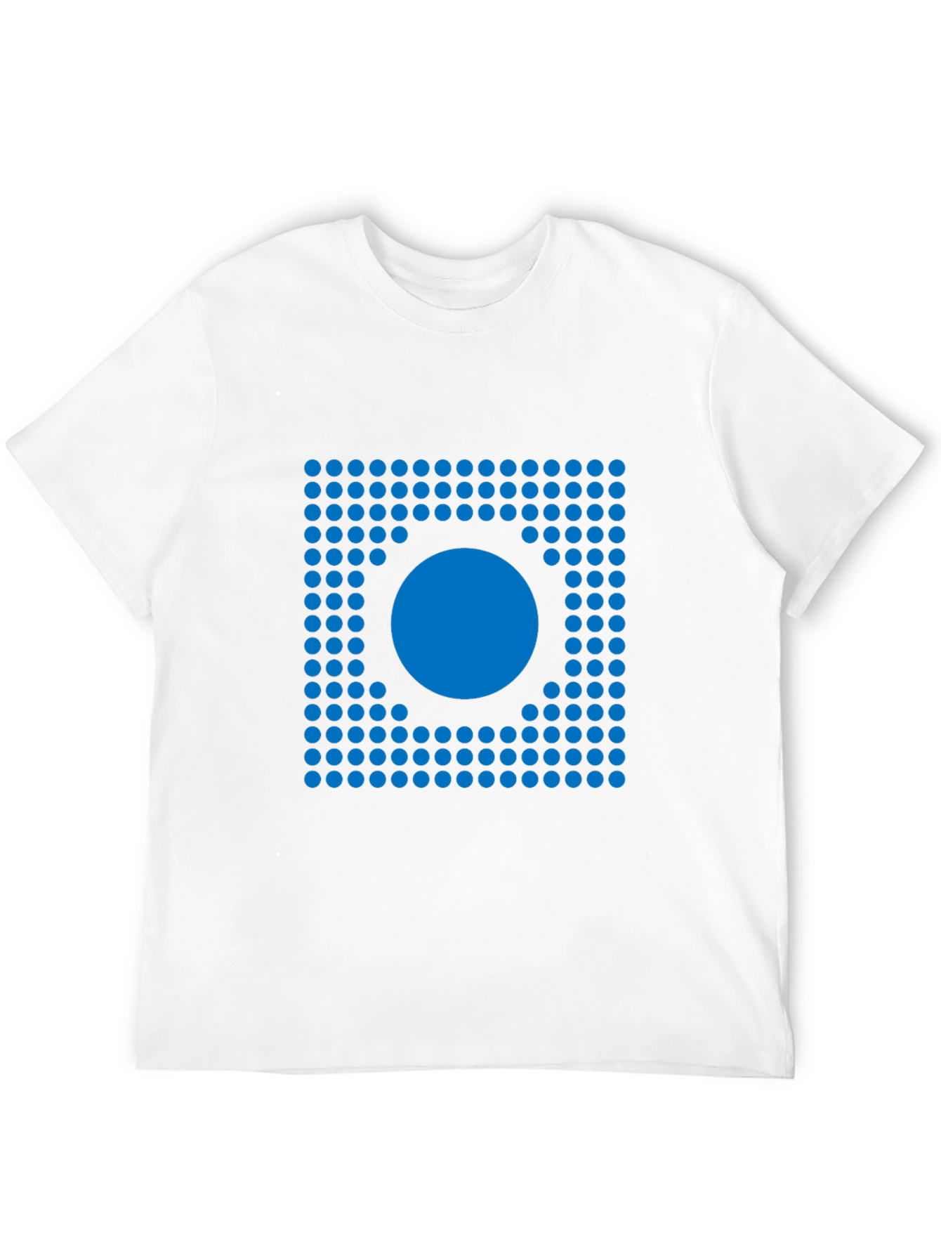 Abstract Circle Graphic Print Black T-Shirt