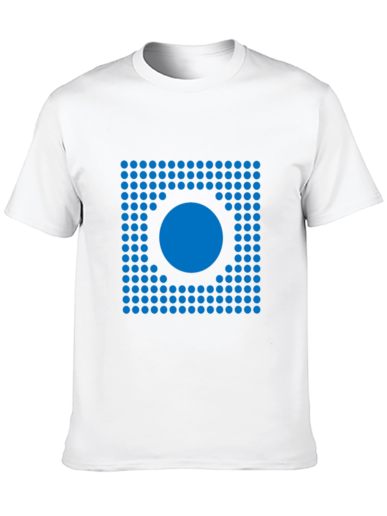 Abstract Circle Graphic Print Black T-Shirt
