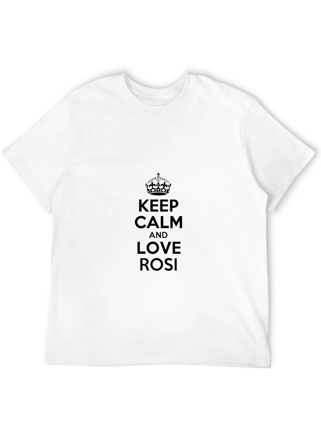 Keep Calm and Love Rosi Black T-Shirt