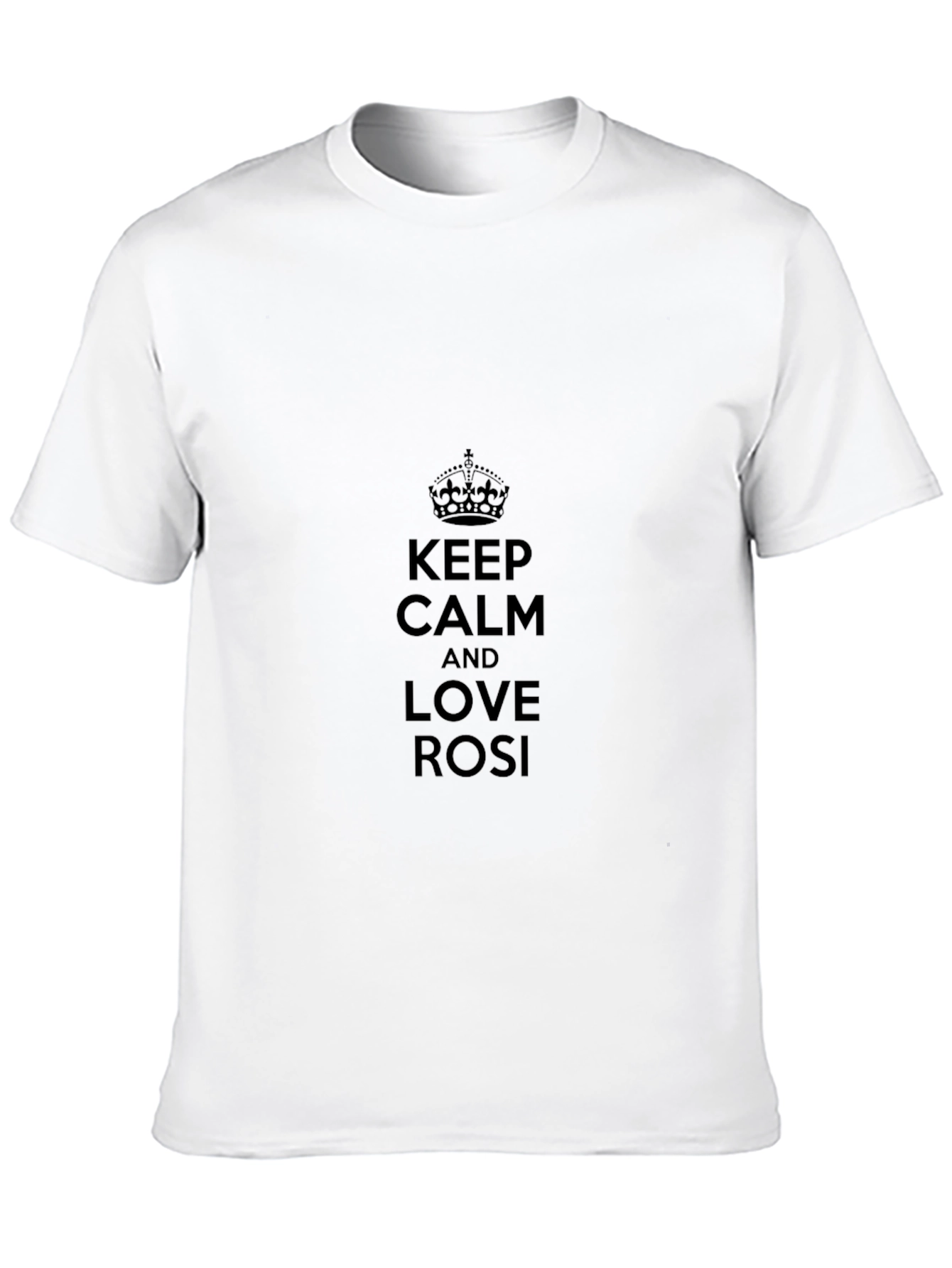 Keep Calm and Love Rosi Black T-Shirt