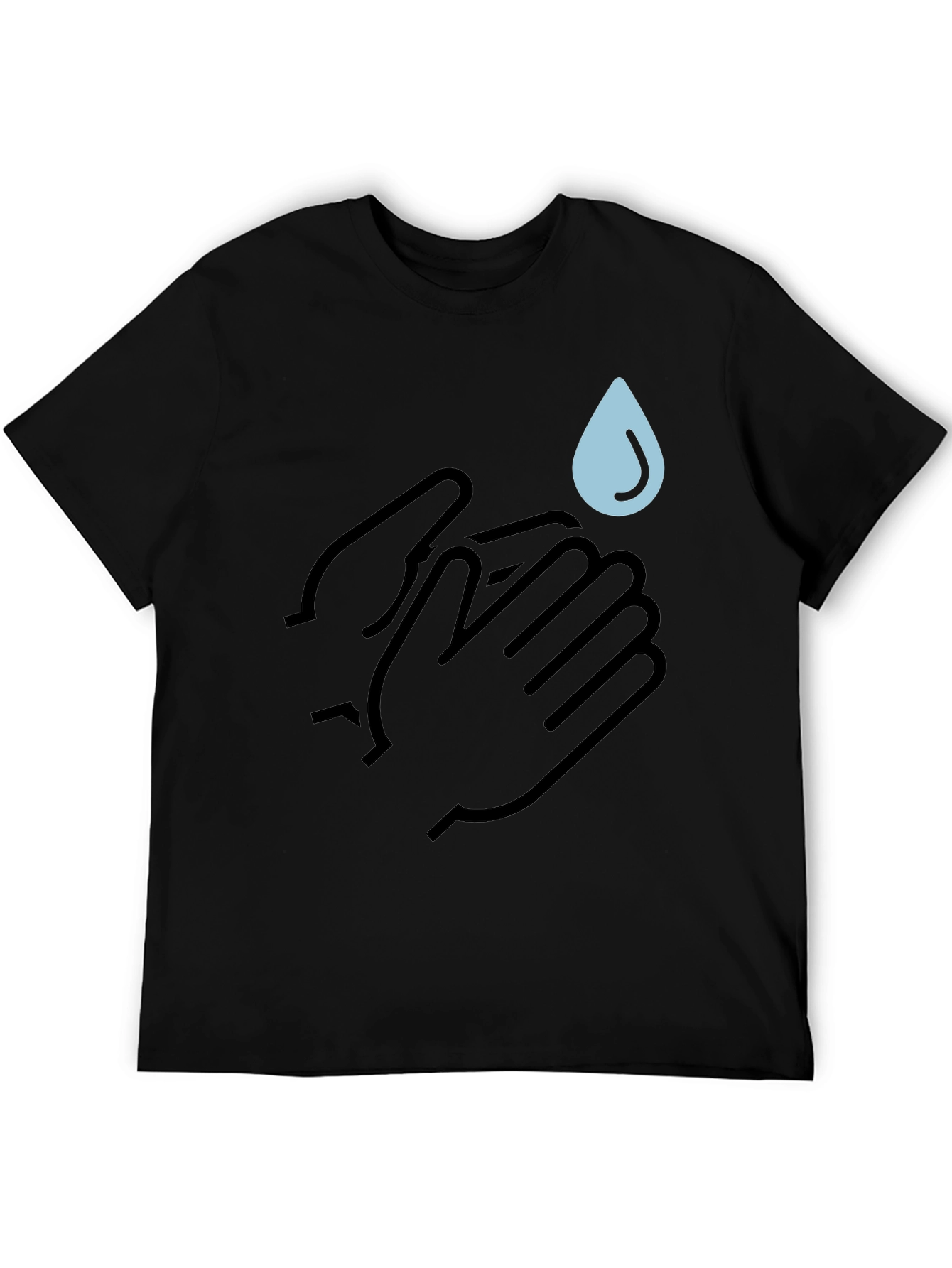 Wash Your Hands Black Tee