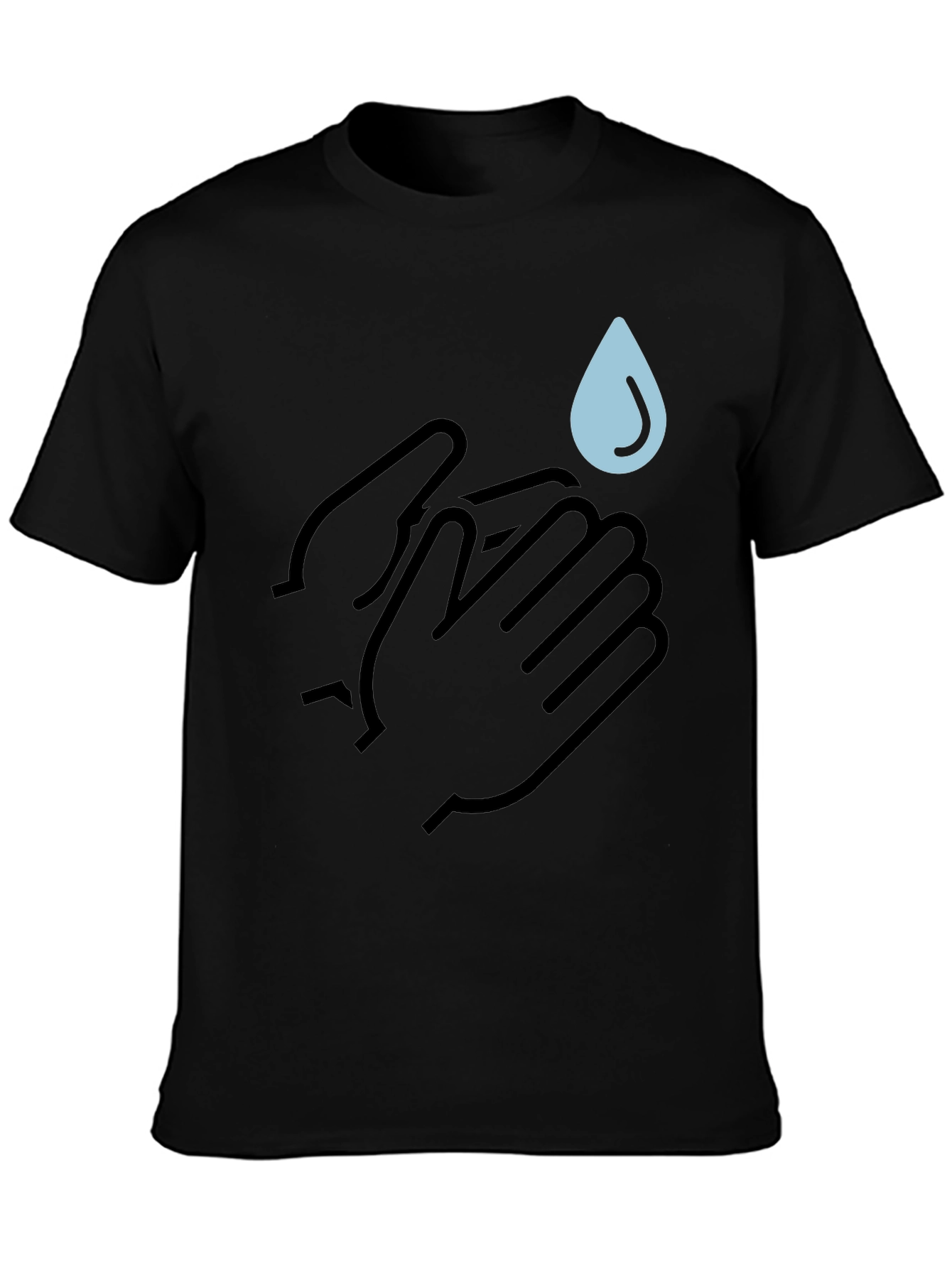 Wash Your Hands Black Tee