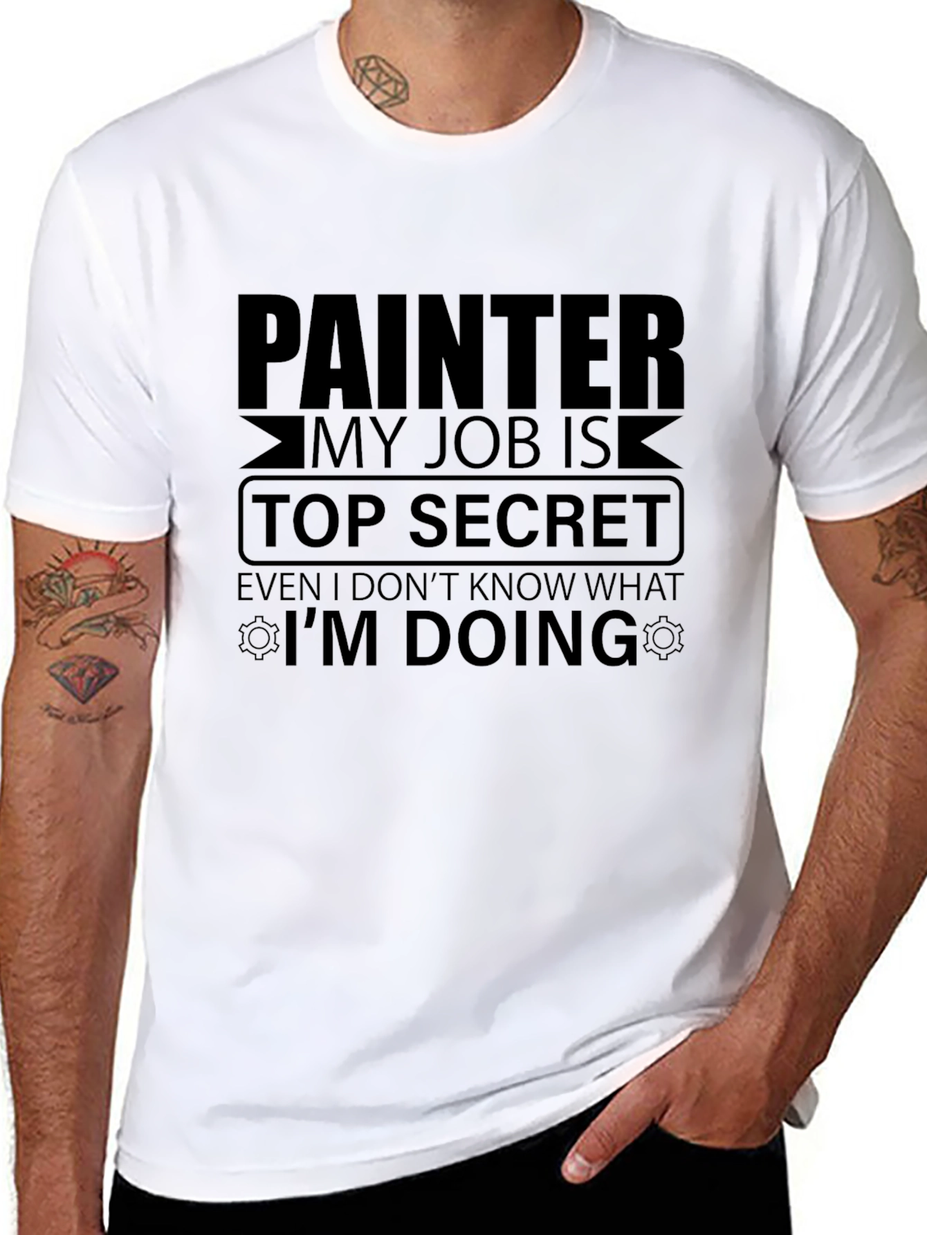 Painter Top Secret Job Graphic T-Shirt