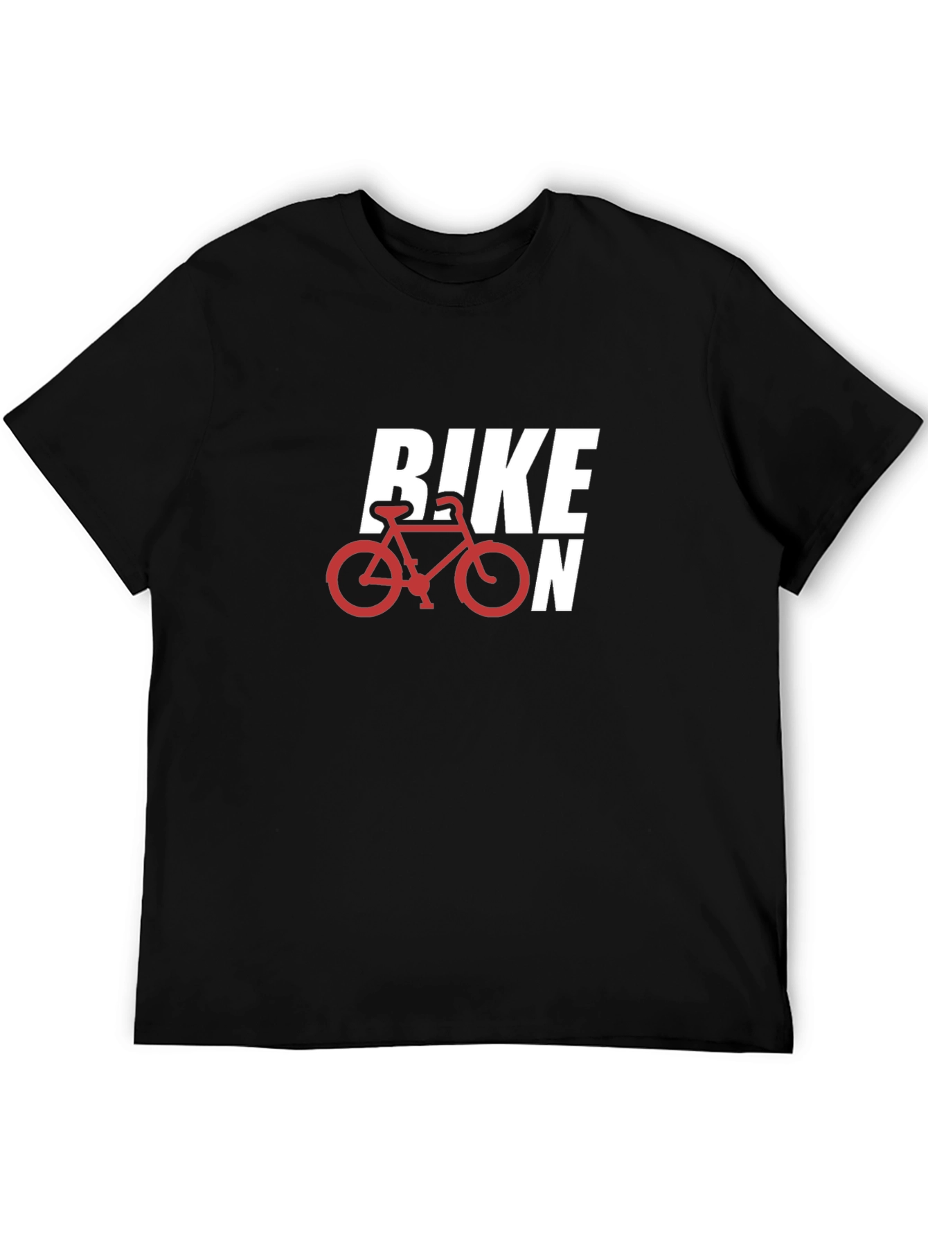 Bike On Black Graphic T-Shirt