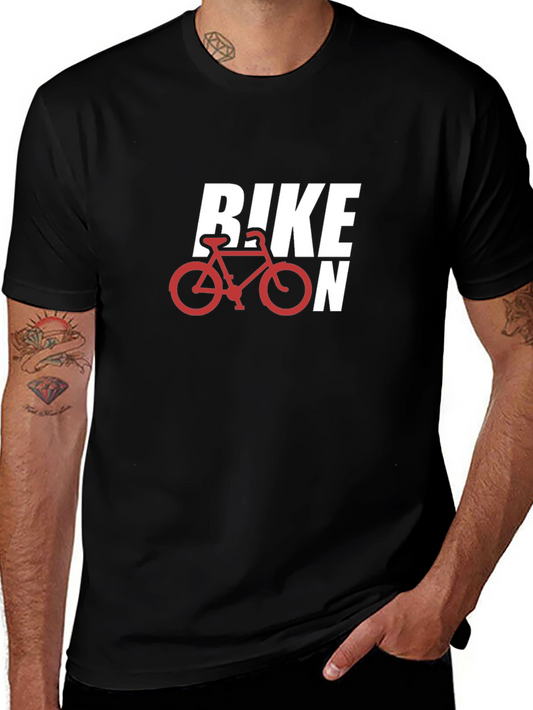 Bike On Black Graphic T-Shirt
