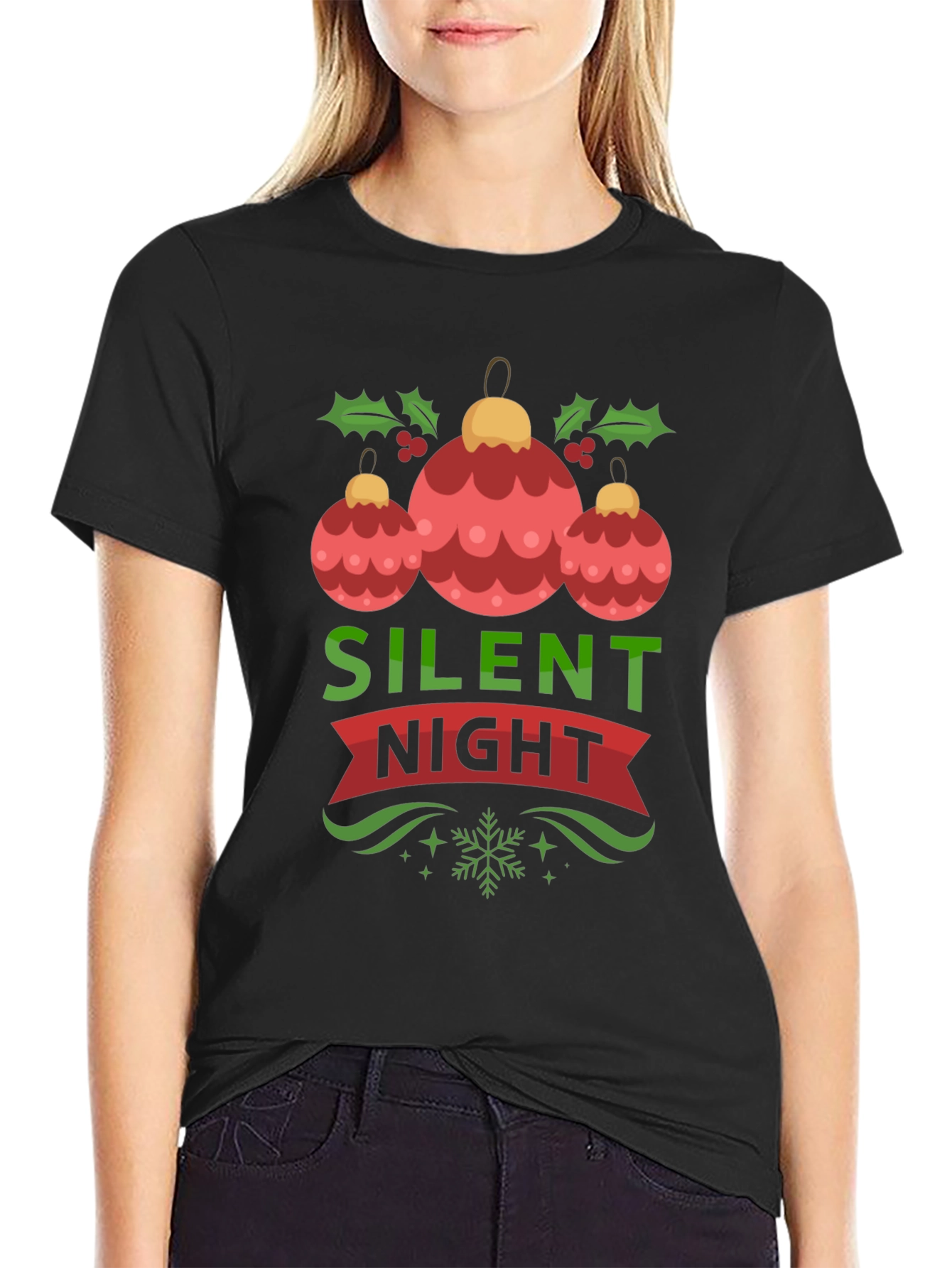 Silent Night Christmas Ornament T-Shirt