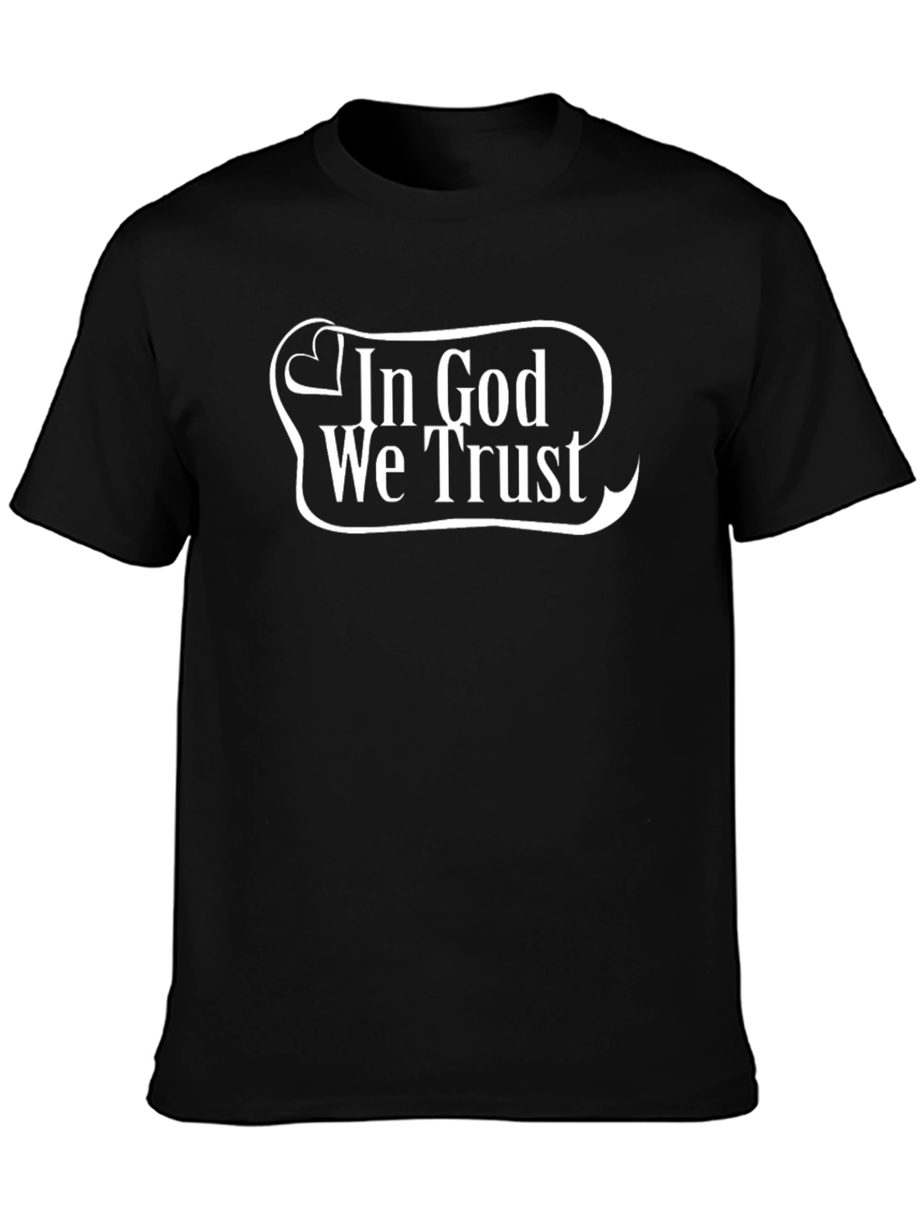In God We Trust Graphic Tee - Black