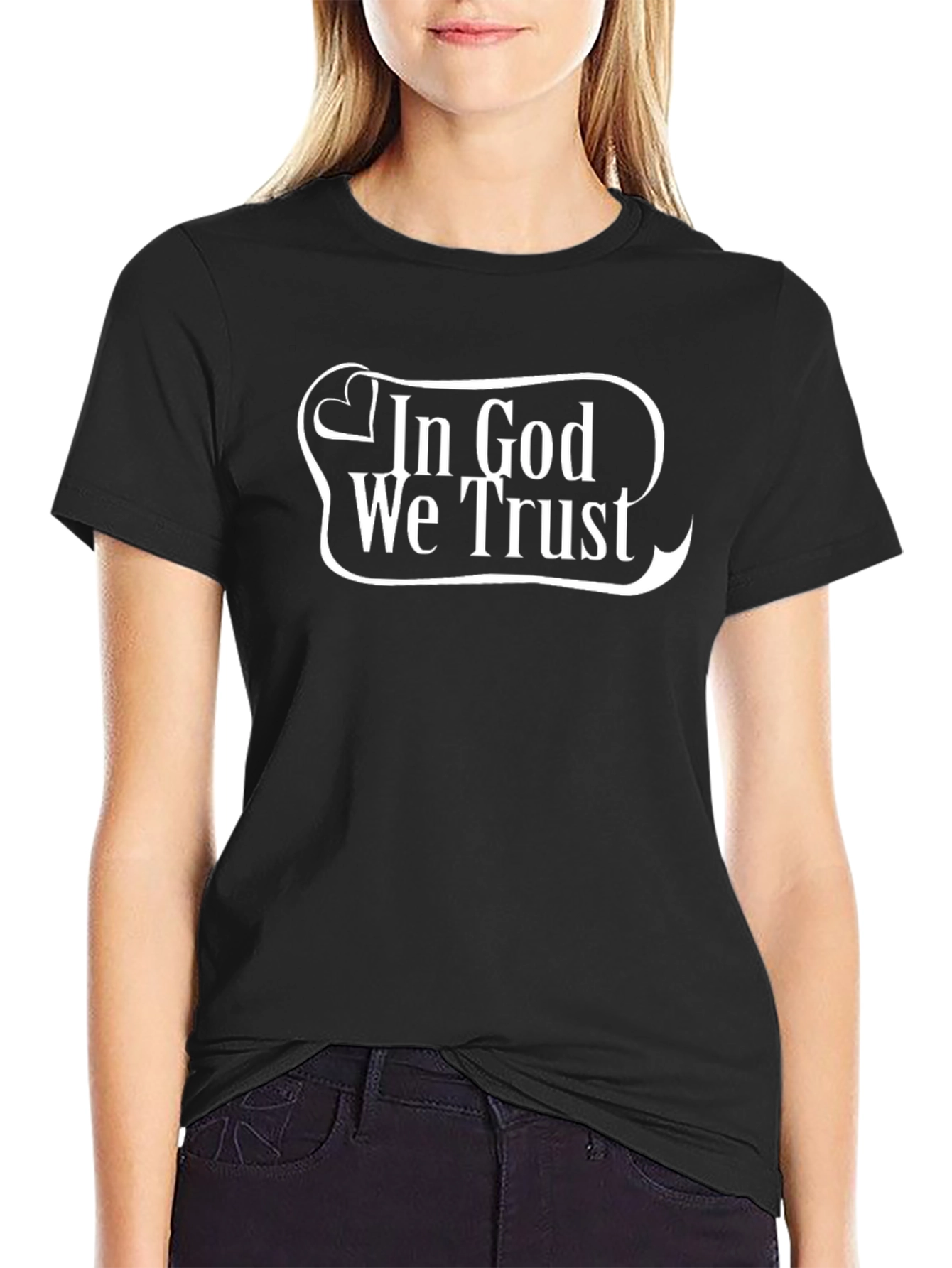 In God We Trust Graphic Tee - Black