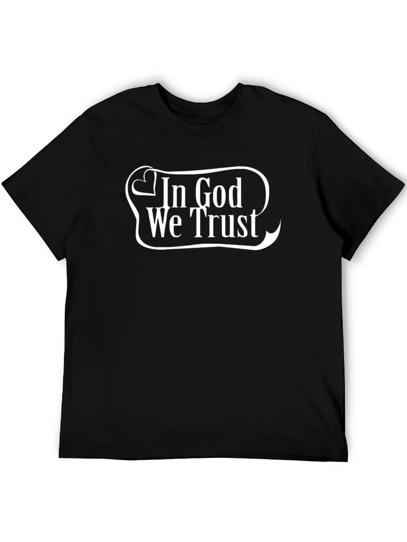 In God We Trust Graphic Tee - Black