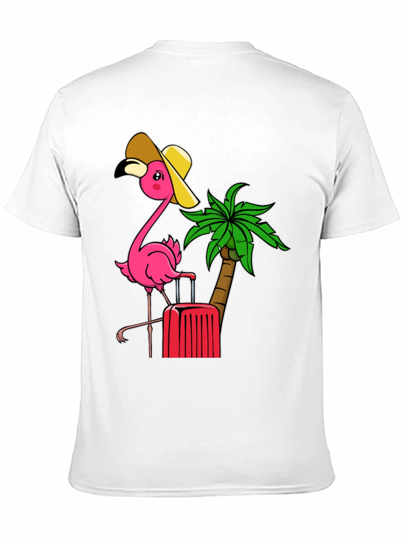 Tropical Flamingo Vacation Graphic Tee