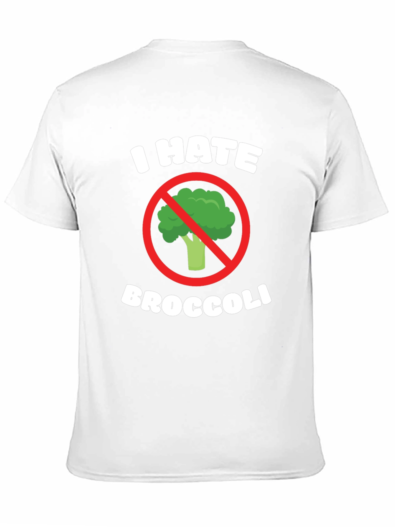 I Hate Broccoli Graphic Tee - Black T-Shirt