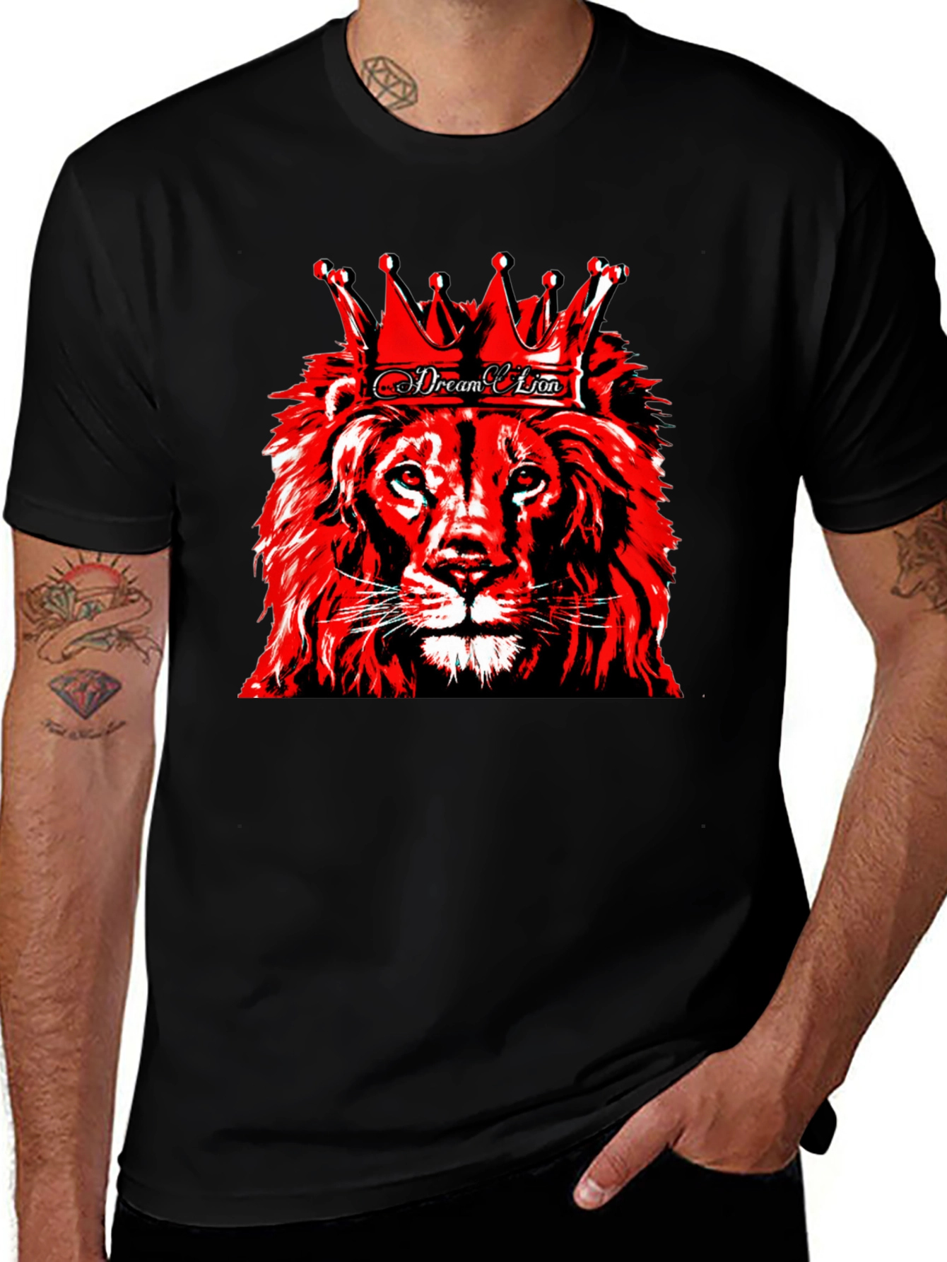 Lion King Graphic Tee - Premium Black Cotton