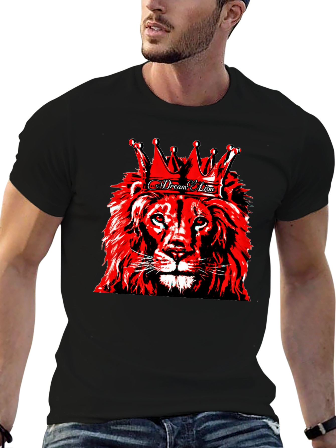 Lion King Graphic Tee - Premium Black Cotton