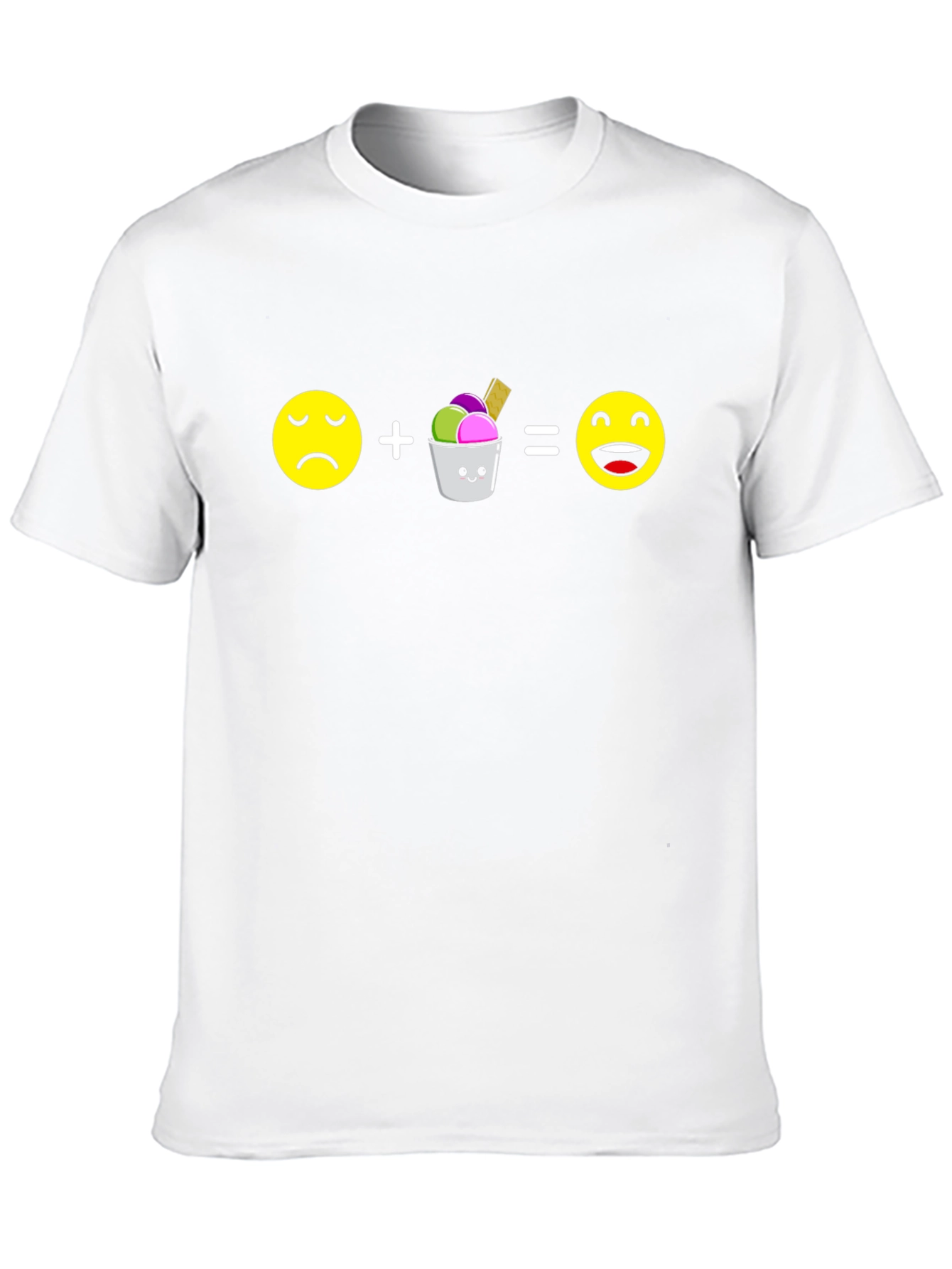 Sad Plus Ice Cream Equals Happy T-Shirt
