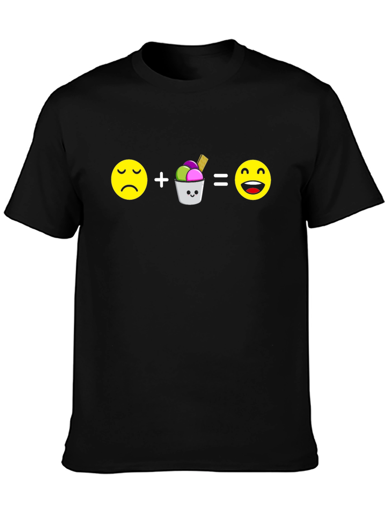 Sad Plus Ice Cream Equals Happy T-Shirt