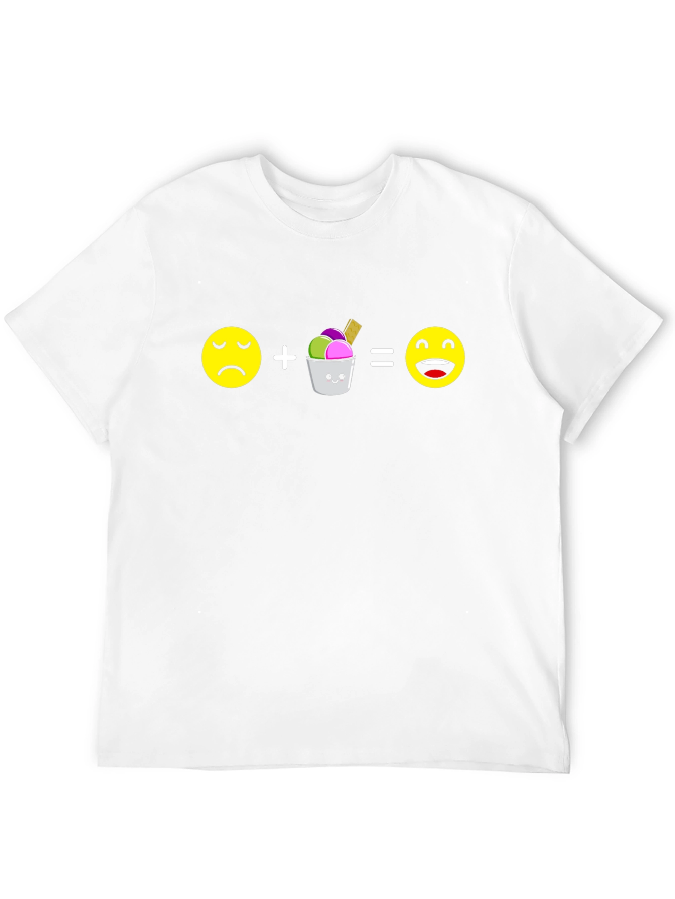 Sad Plus Ice Cream Equals Happy T-Shirt