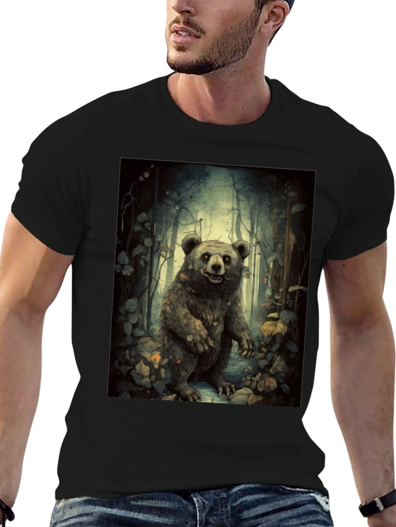 Whimsical Bear Forest T-Shirt