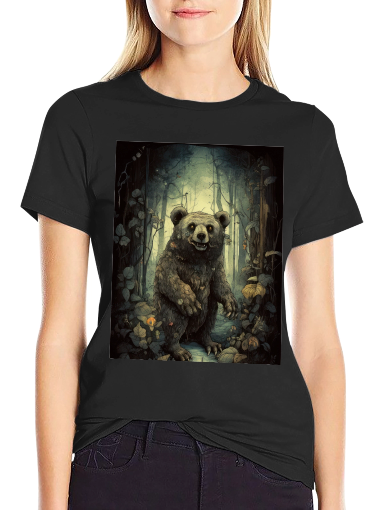 Whimsical Bear Forest T-Shirt