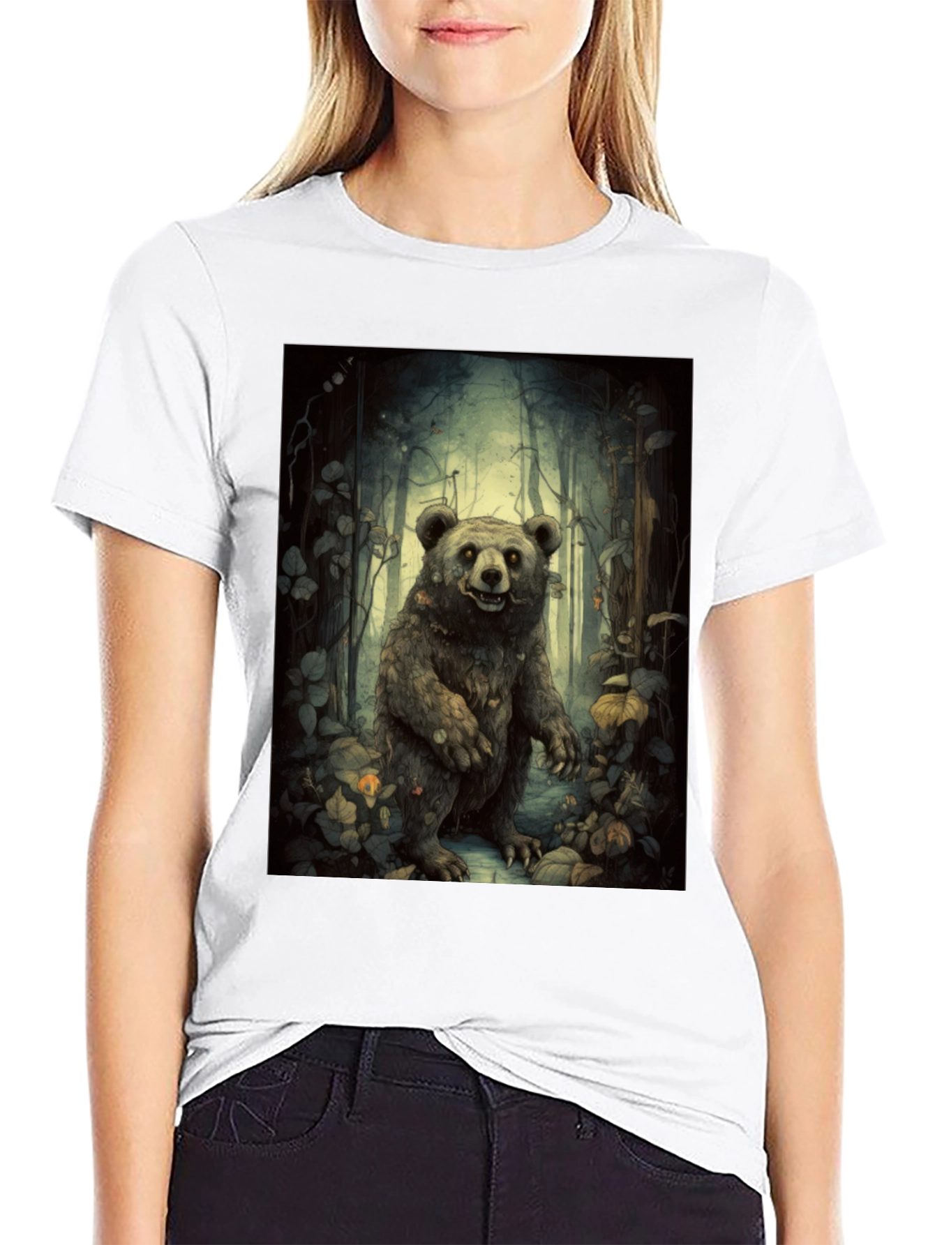 Whimsical Bear Forest T-Shirt