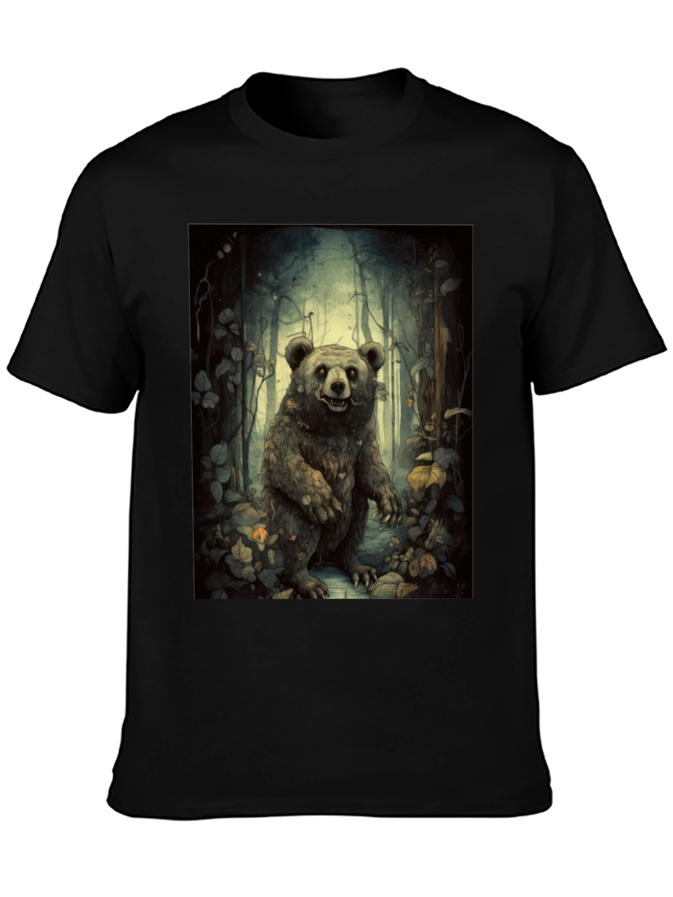 Whimsical Bear Forest T-Shirt