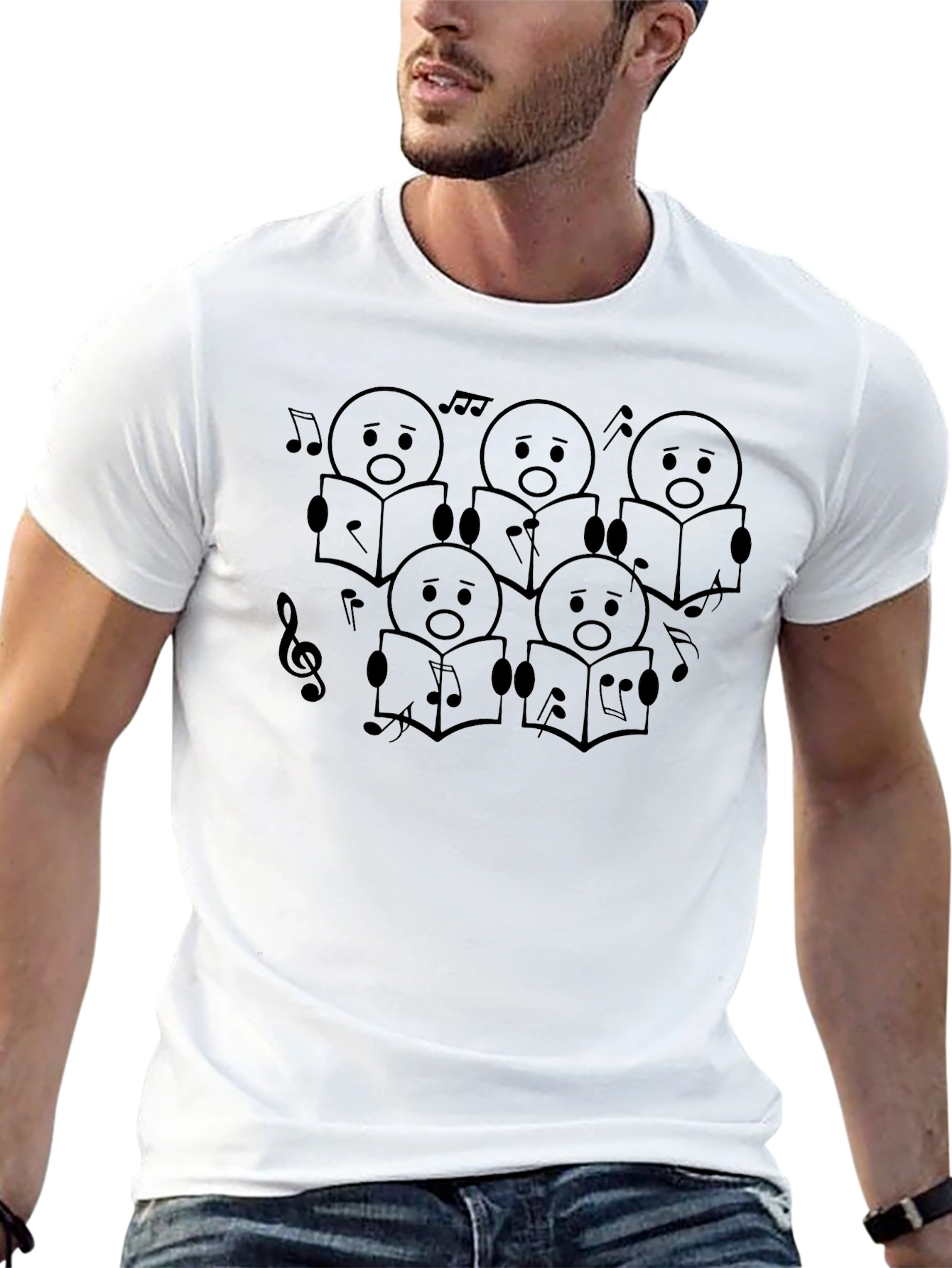 Singing Cartoon Character Graphic Tee