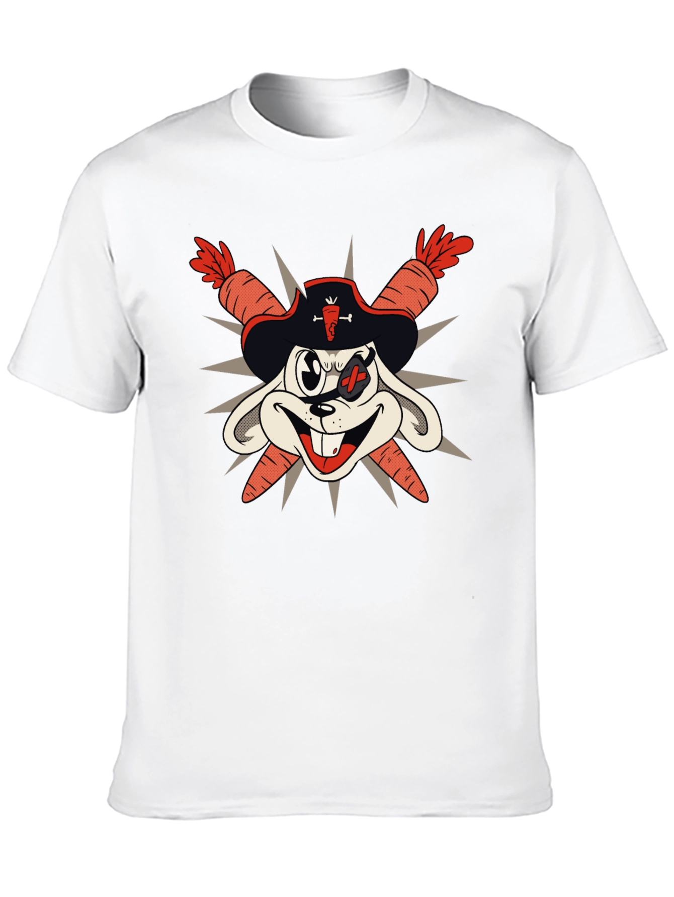 Pirate Bunny T-Shirt - Carrot Swords
