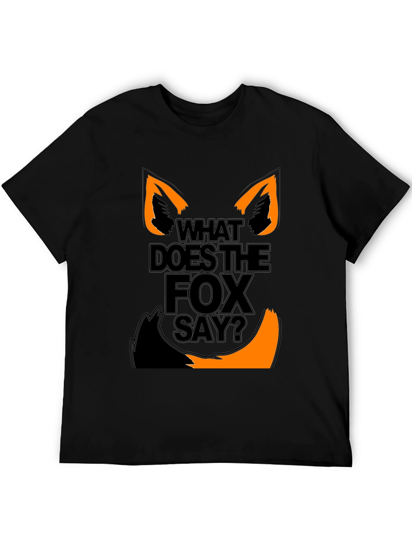 What Does the Fox Say? Graphic Tee - Black