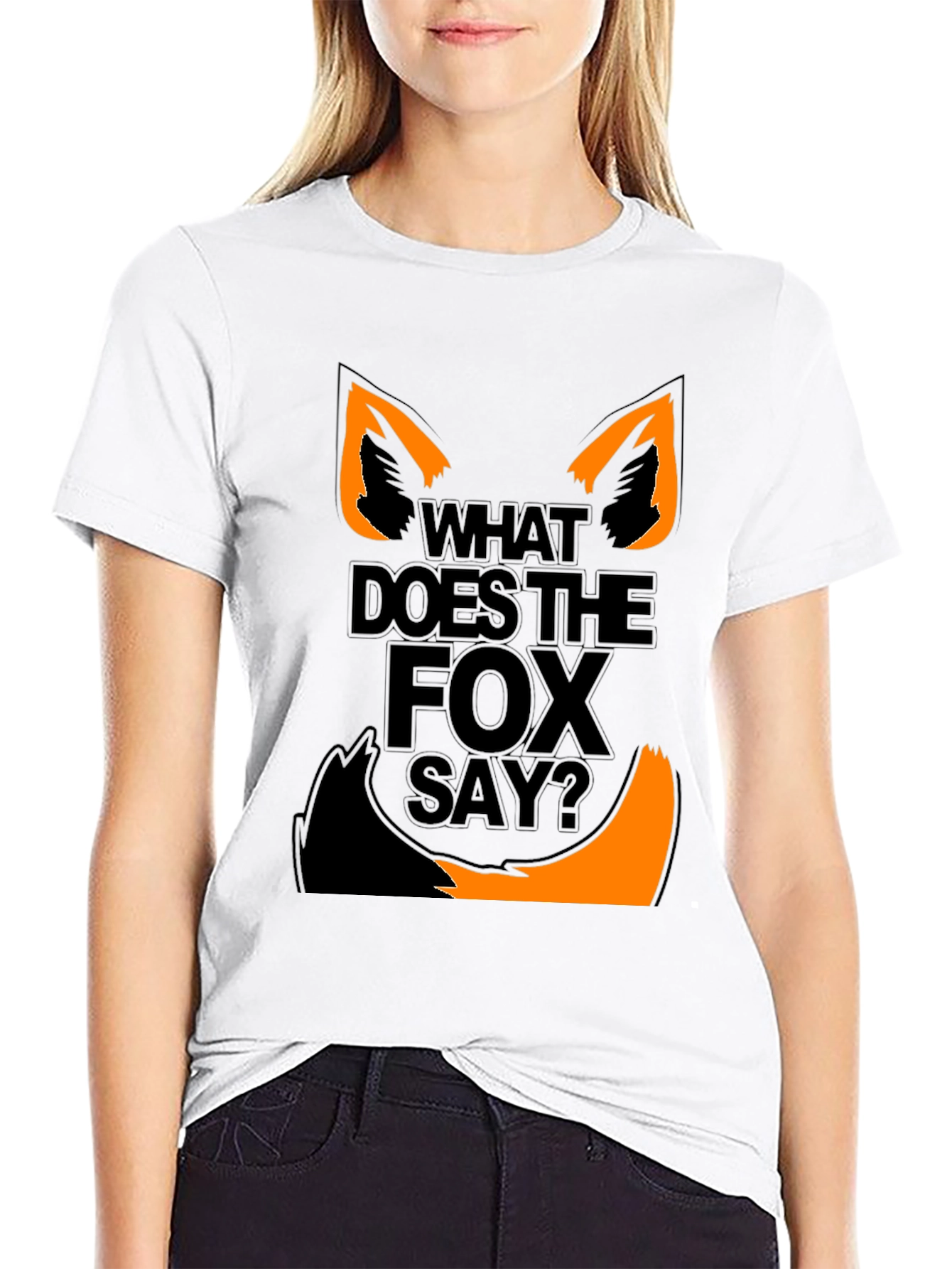 What Does the Fox Say? Graphic Tee - Black