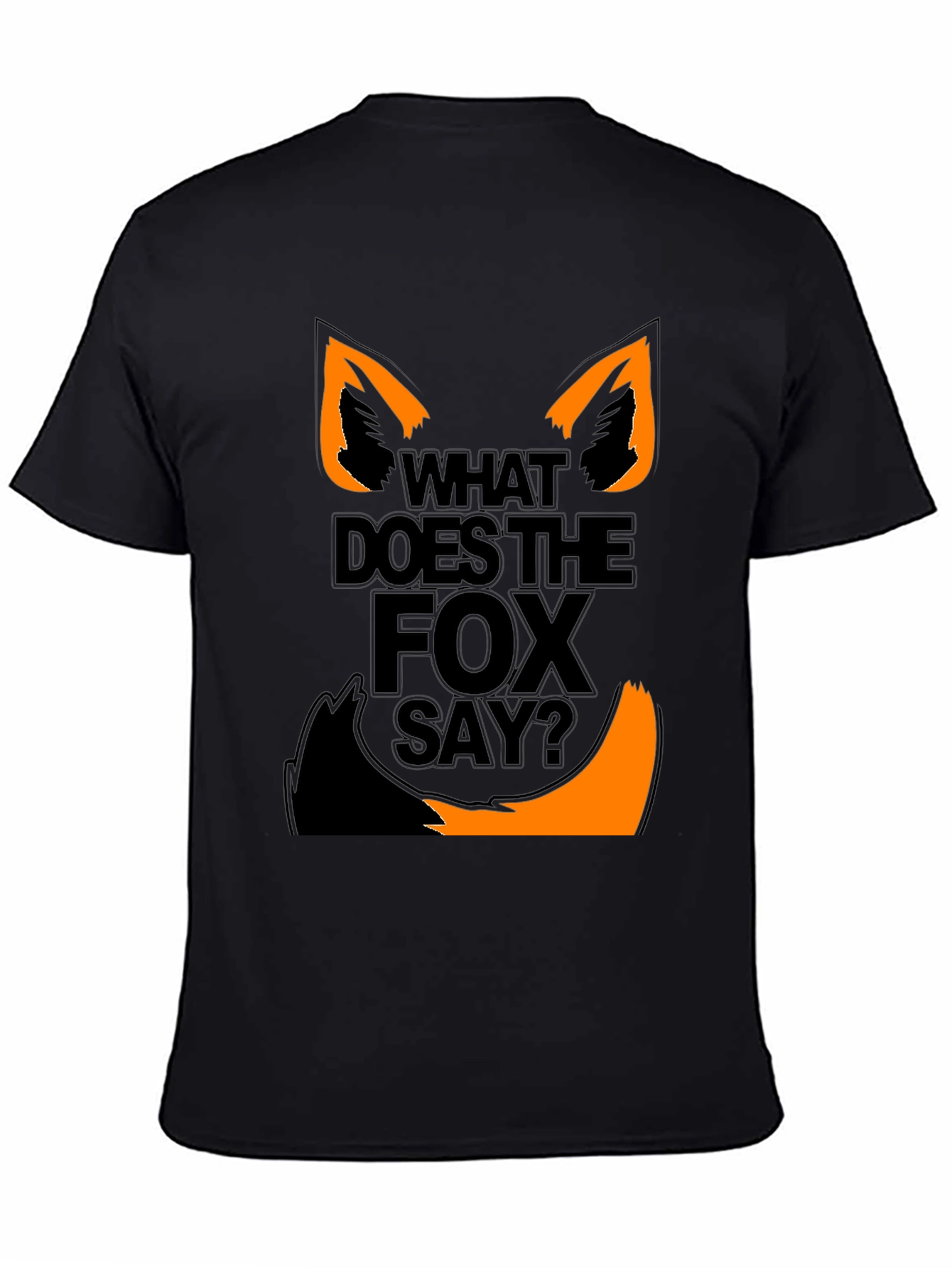 What Does the Fox Say? Graphic Tee - Black