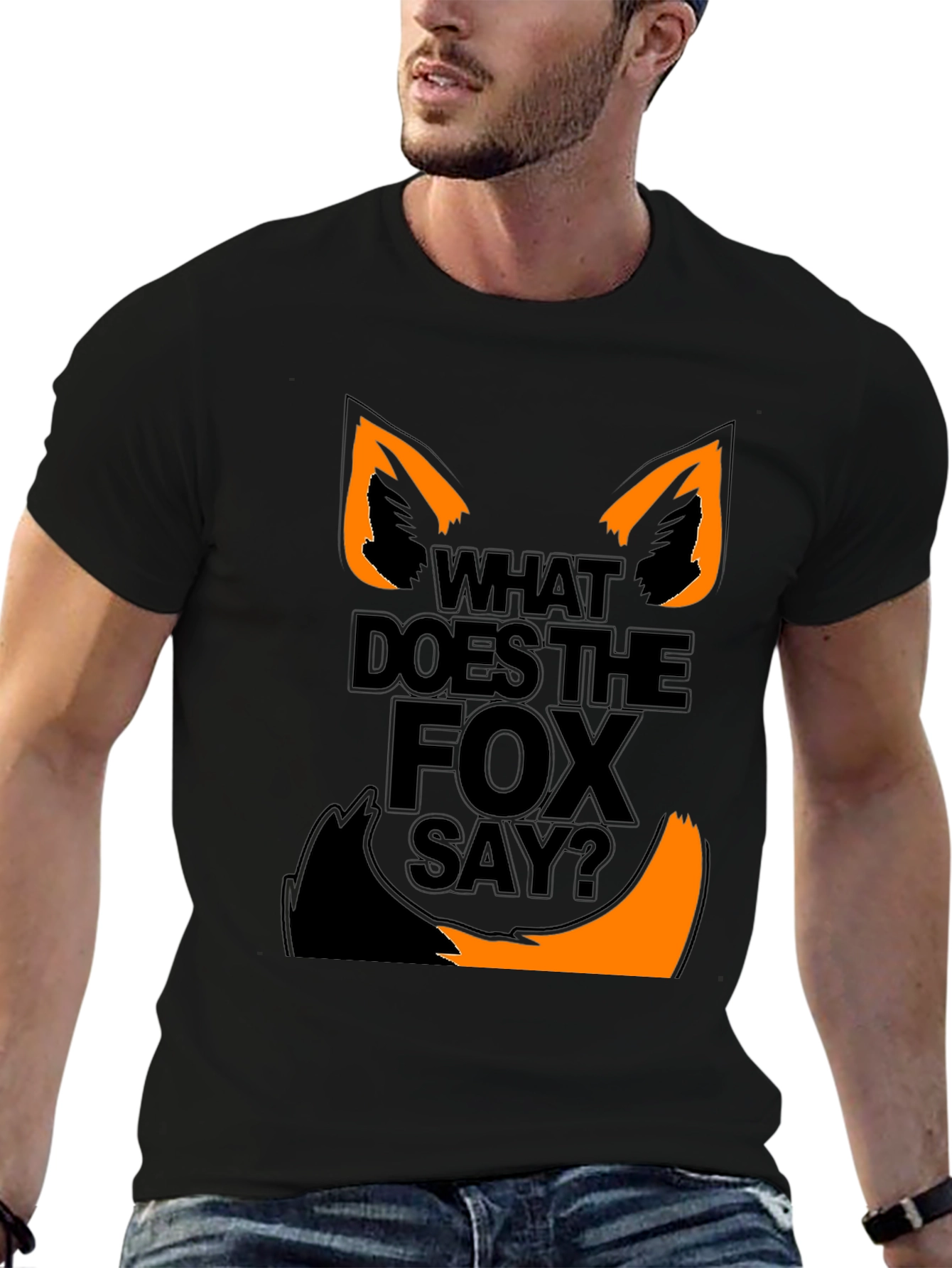 What Does the Fox Say? Graphic Tee - Black