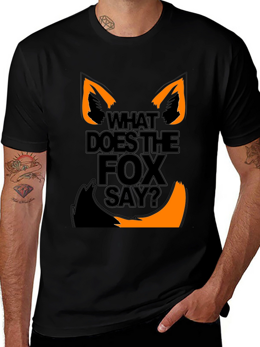What Does the Fox Say? Graphic Tee - Black