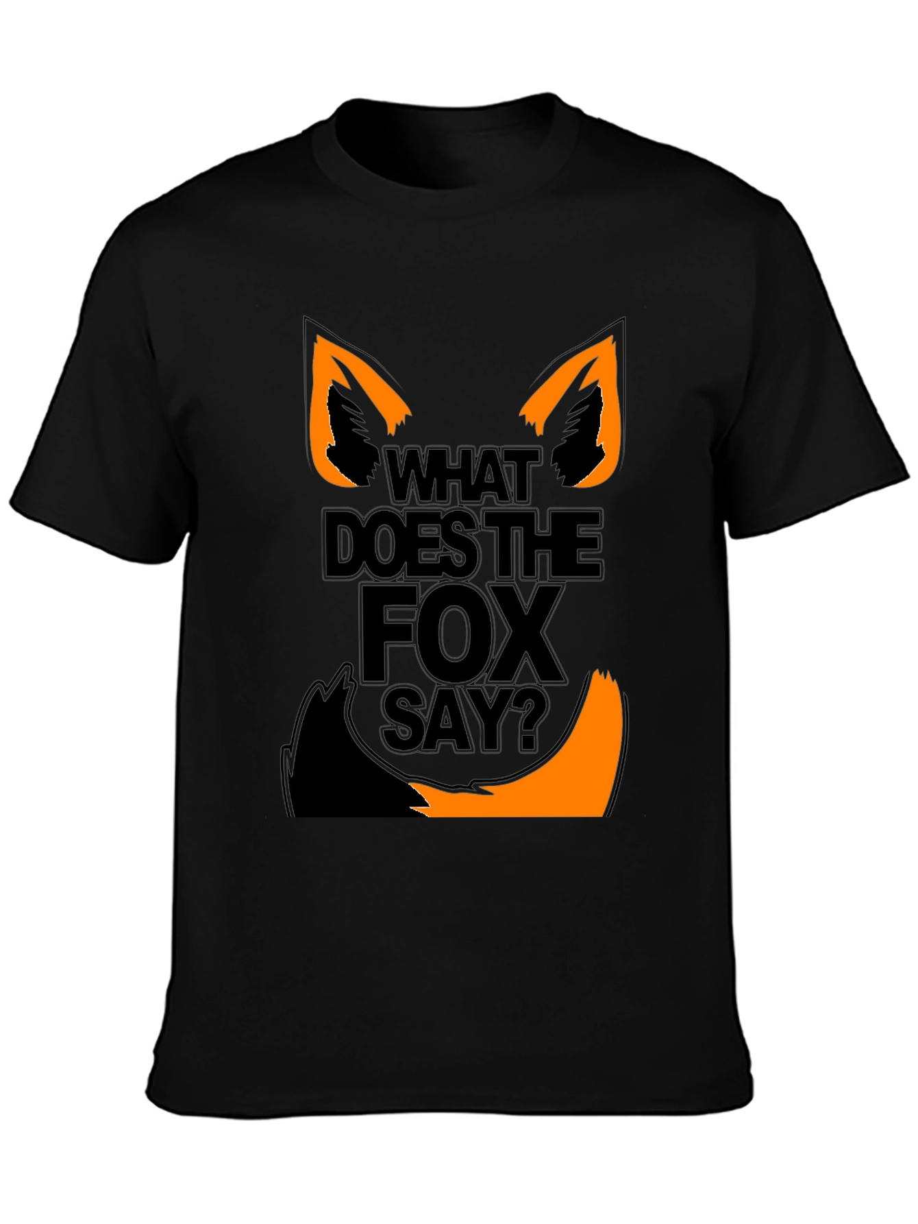 What Does the Fox Say? Graphic Tee - Black