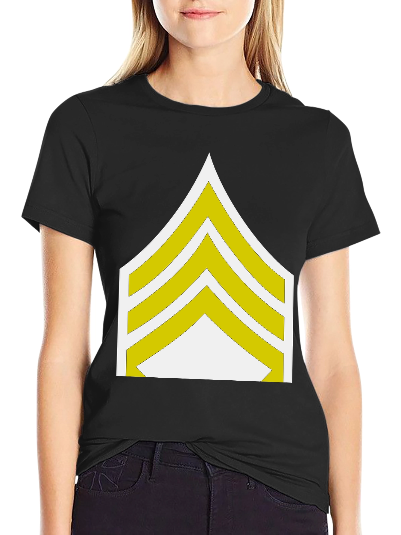 Black Sergeant Stripes T-Shirt