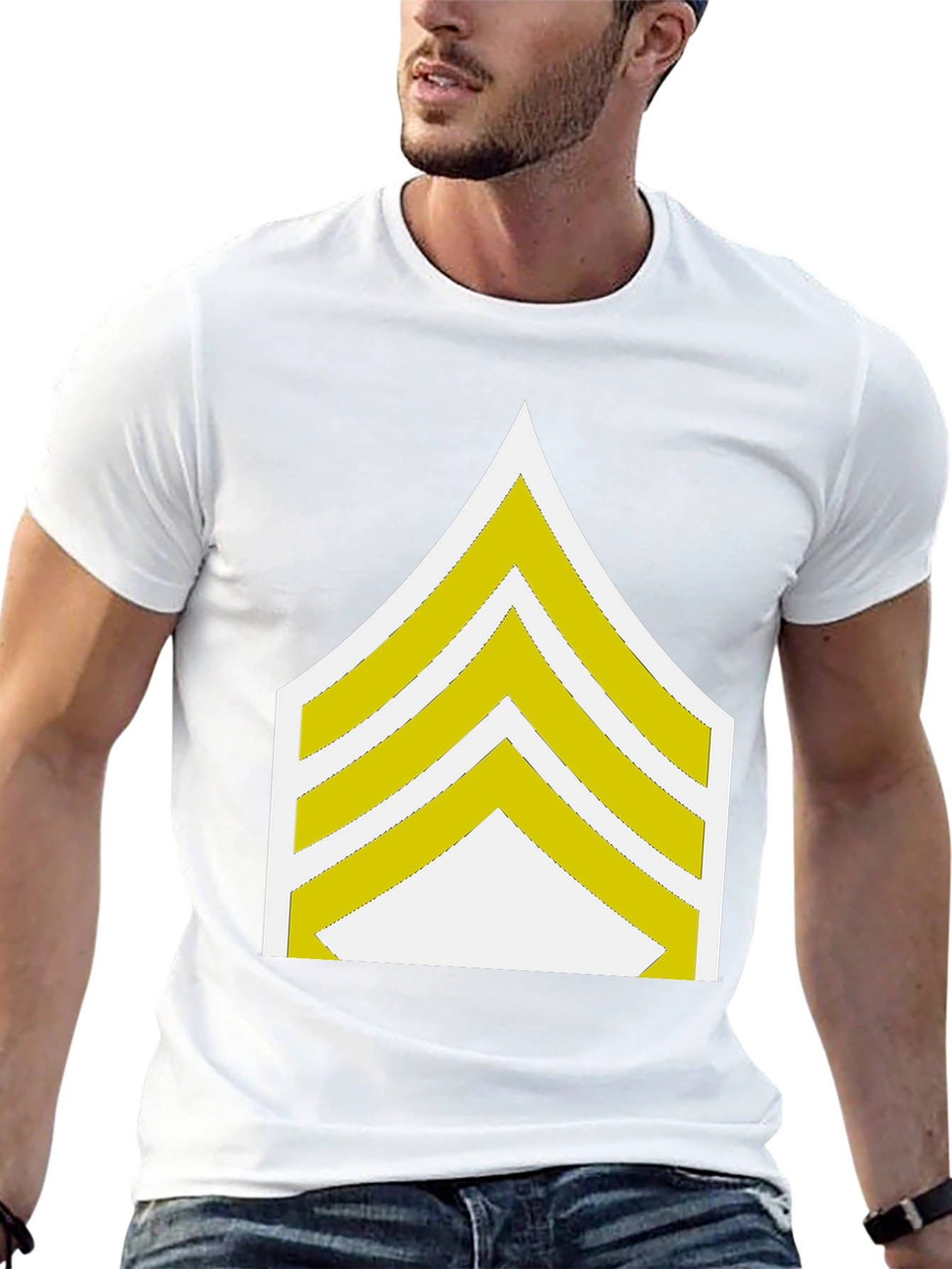 Black Sergeant Stripes T-Shirt
