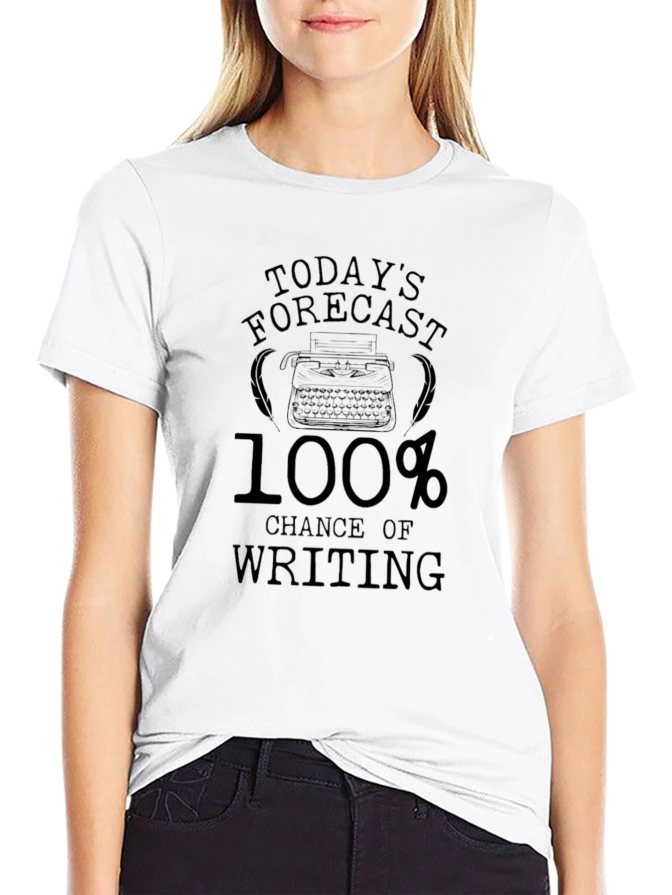 Todays Forecast Writing T-Shirt