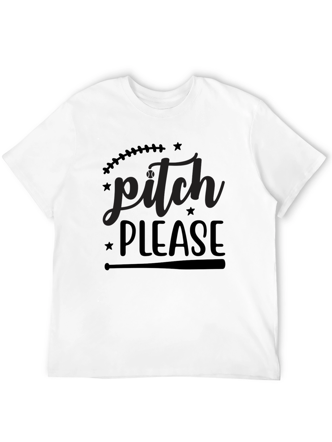 Pitch Please Graphic T-Shirt Baseball Lover Tee