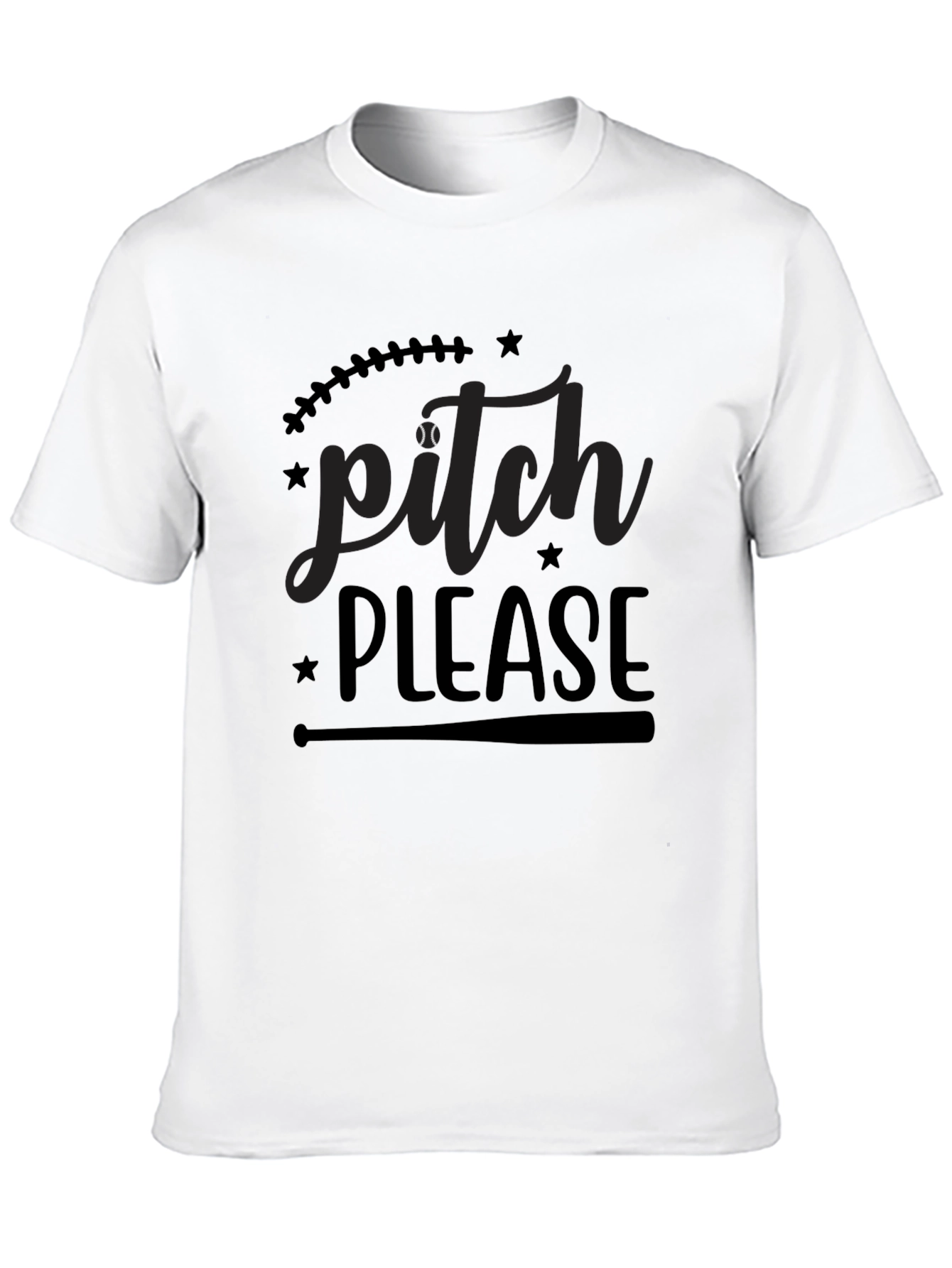 Pitch Please Graphic T-Shirt Baseball Lover Tee