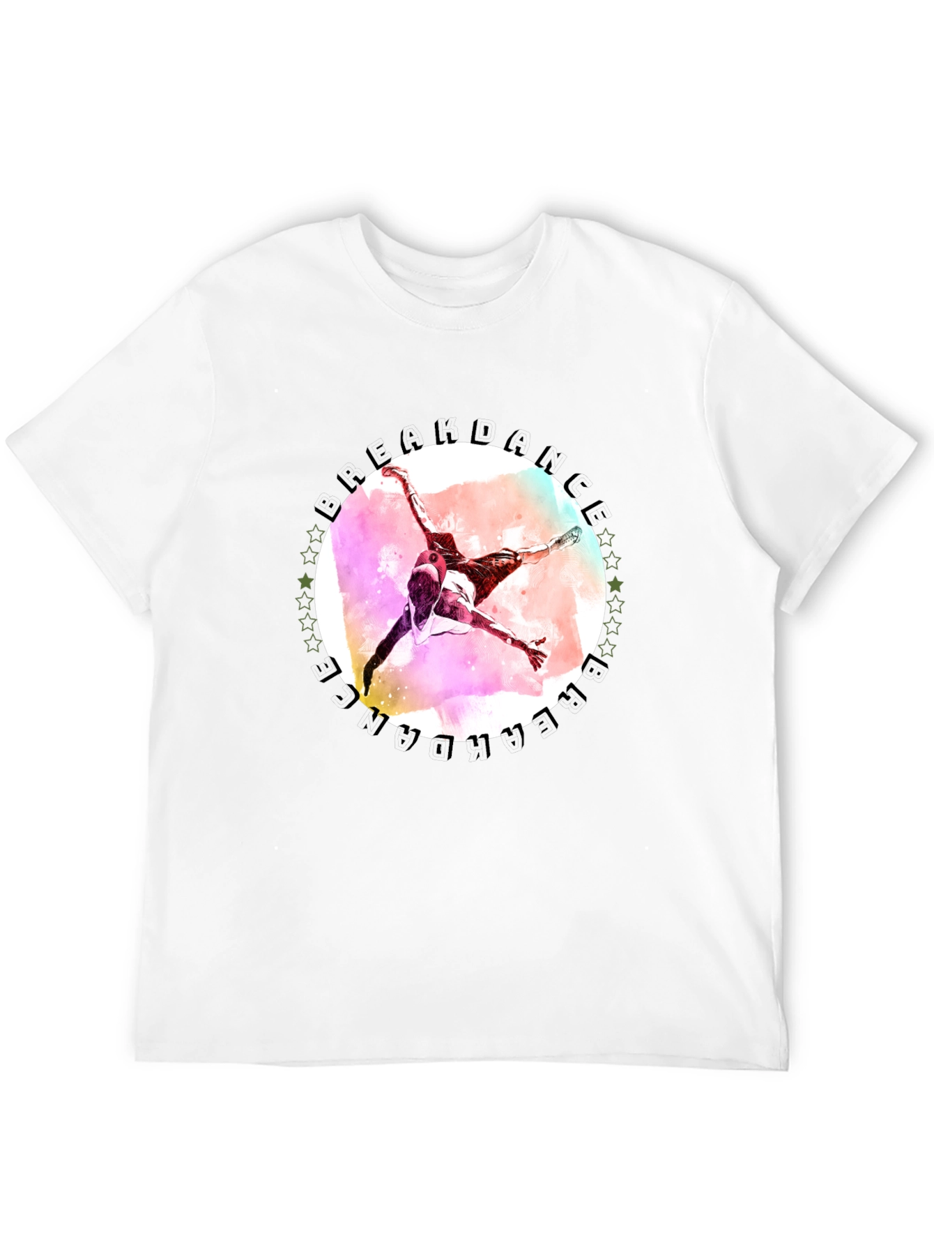 Freedance Graphic Tee - Artistic Mens Black T-Shirt