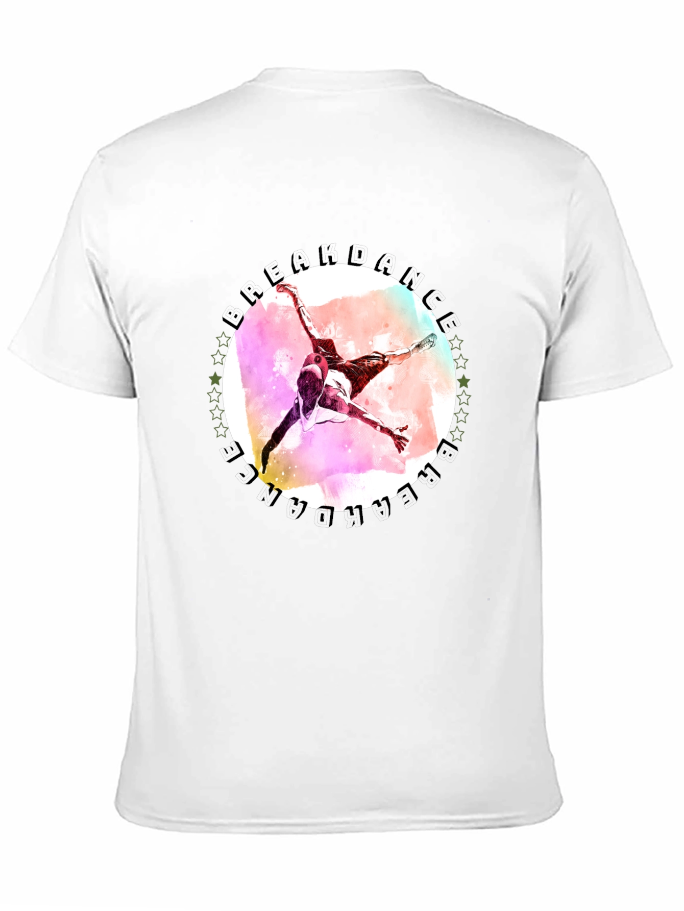 Freedance Graphic Tee - Artistic Mens Black T-Shirt