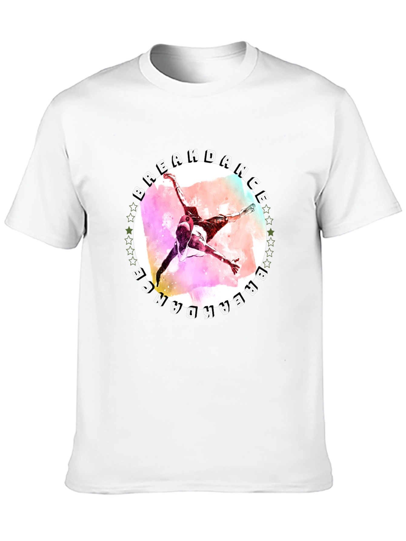 Freedance Graphic Tee - Artistic Mens Black T-Shirt