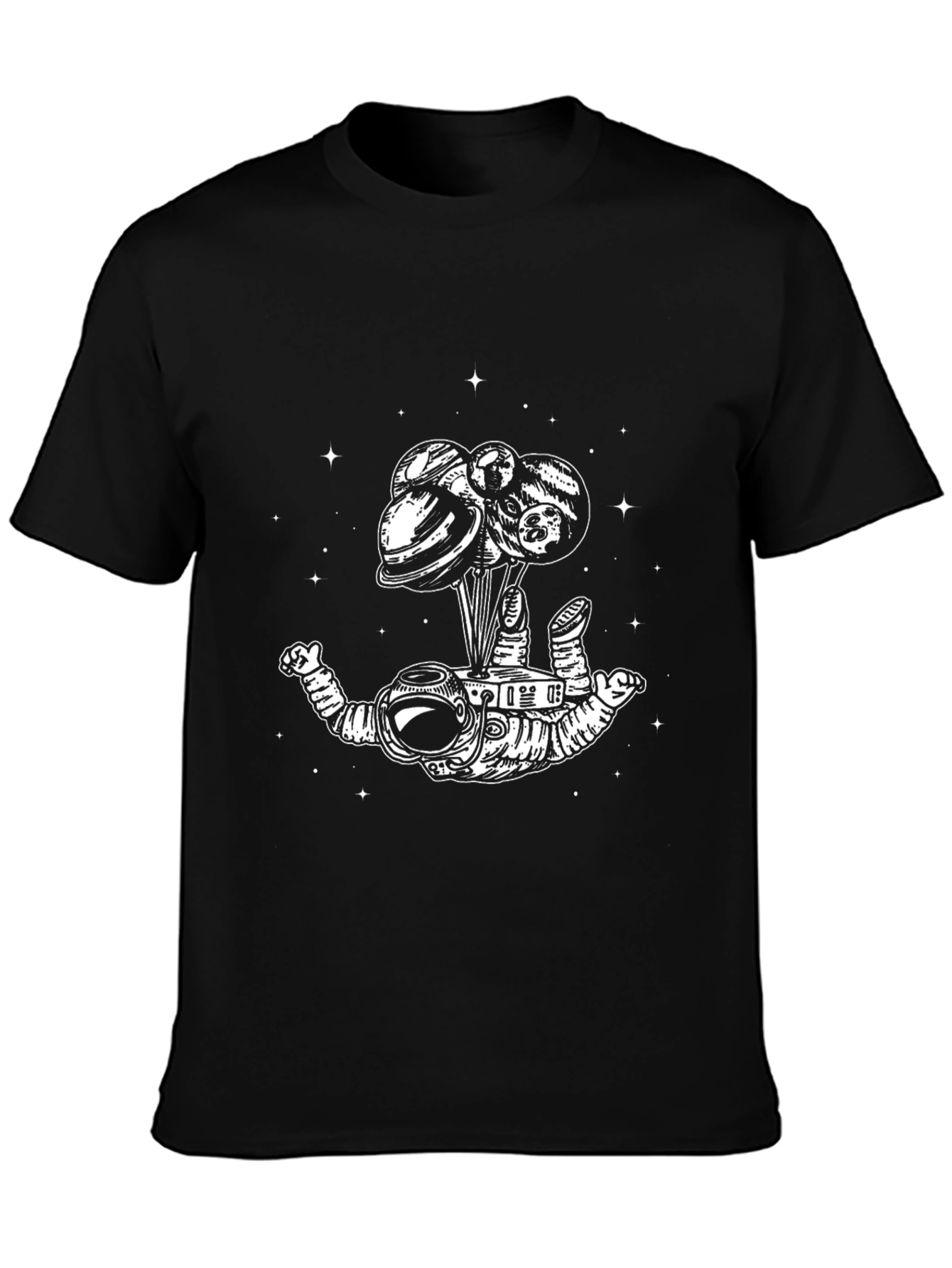 Astronaut Planets T-Shirt - Mens Graphic Tee