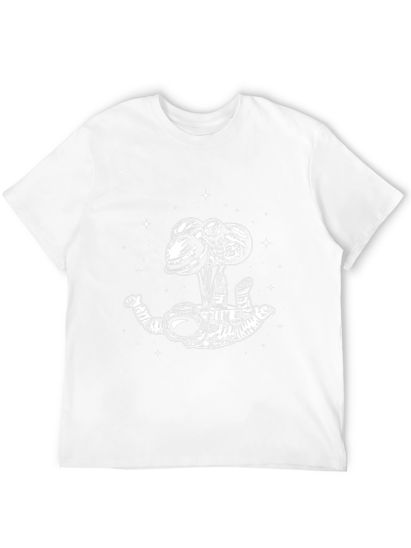 Astronaut Planets T-Shirt - Mens Graphic Tee